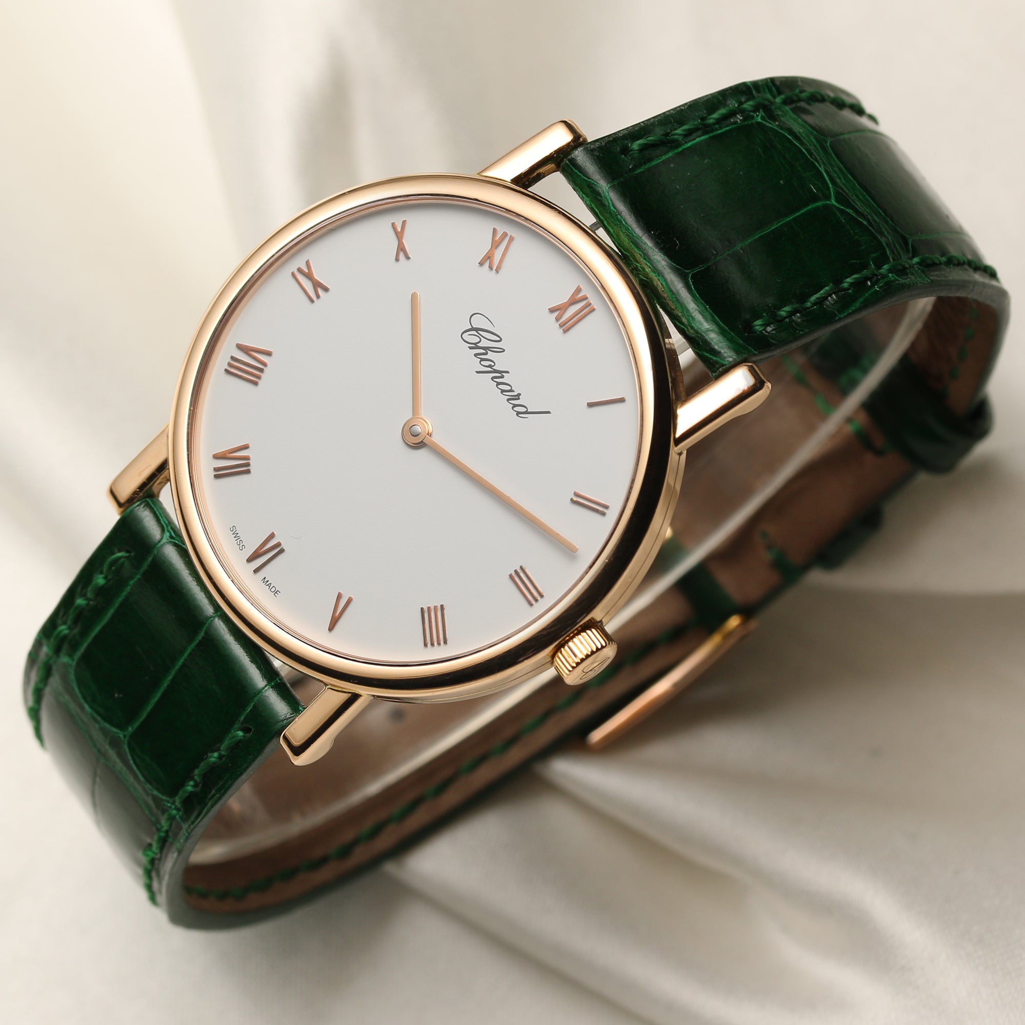 Rolex Chopard 18K Rose Gold Second Hand Watch Collectors 3