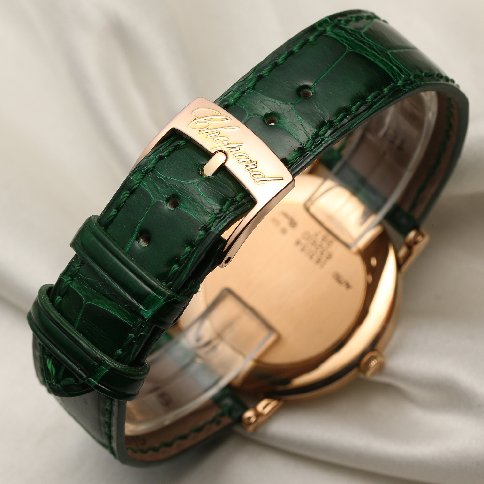 Rolex Chopard 18K Rose Gold Second Hand Watch Collectors 6