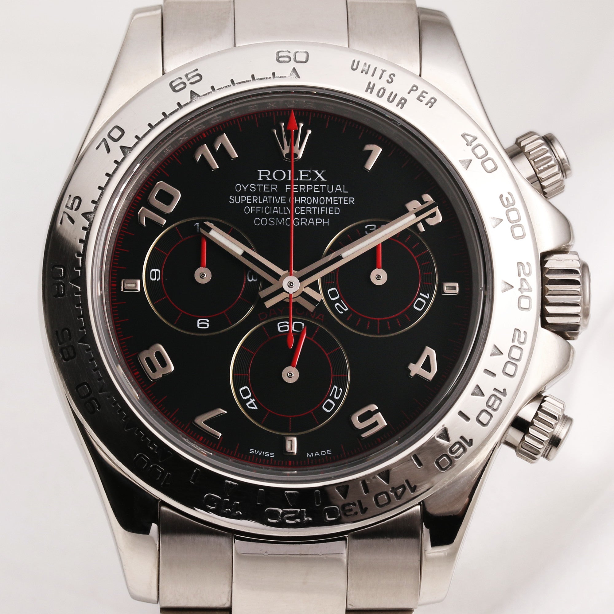 Rolex Cosmograph Daytona 116509 Black Dial 18k White Gold Second Hand Watch Collectors 2
