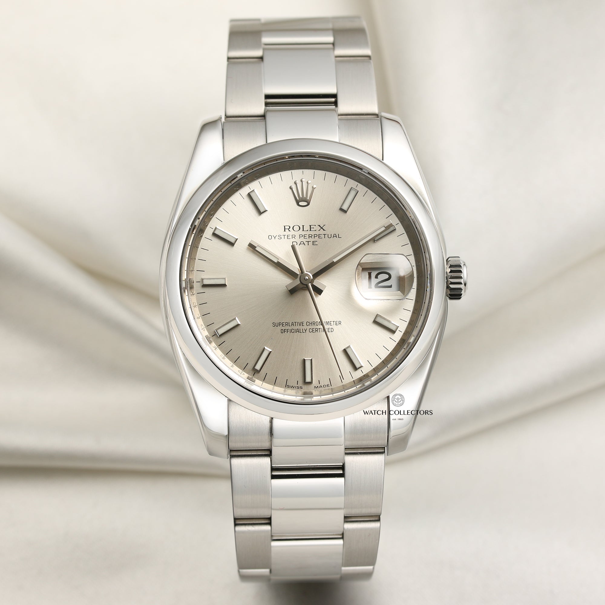 Rolex Date 115200 Stainless Steel Second Hand Watch Collectors 1