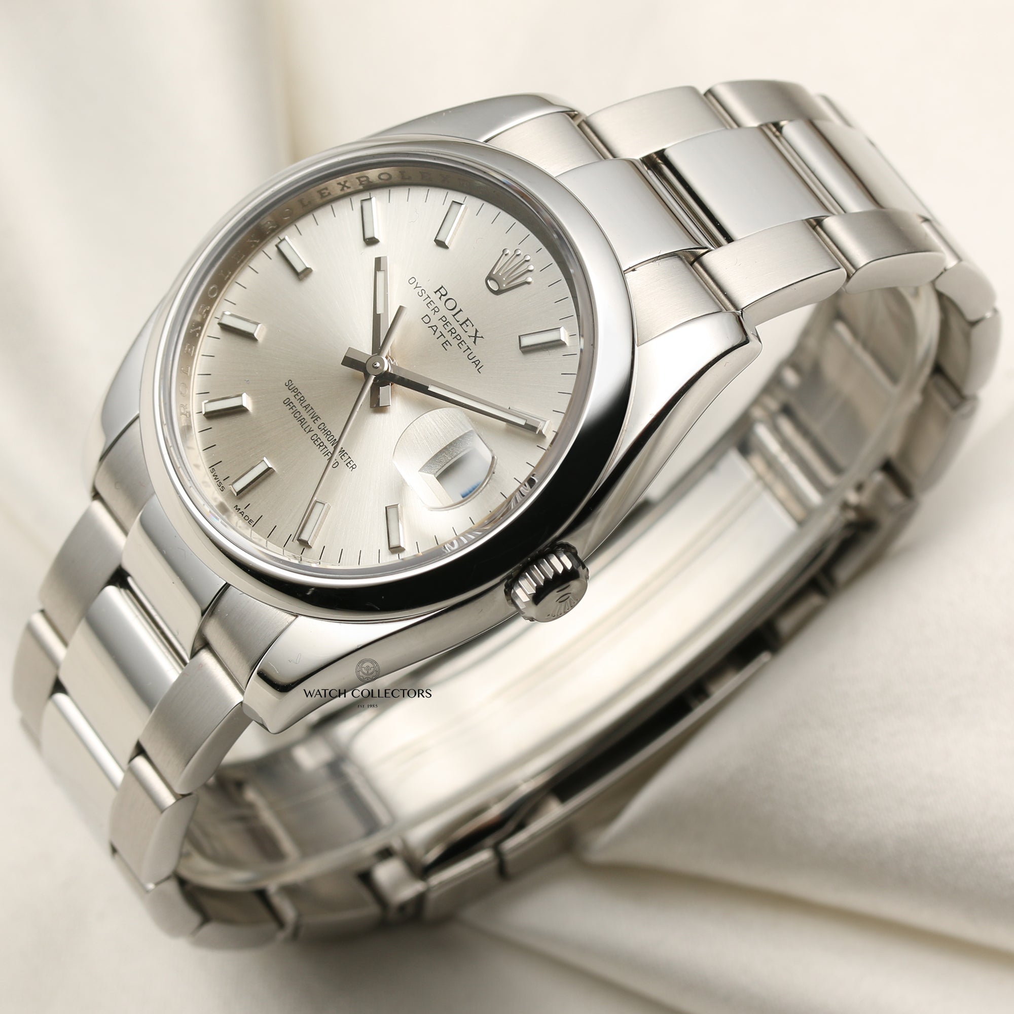 Rolex Date 115200 Stainless Steel Second Hand Watch Collectors 3