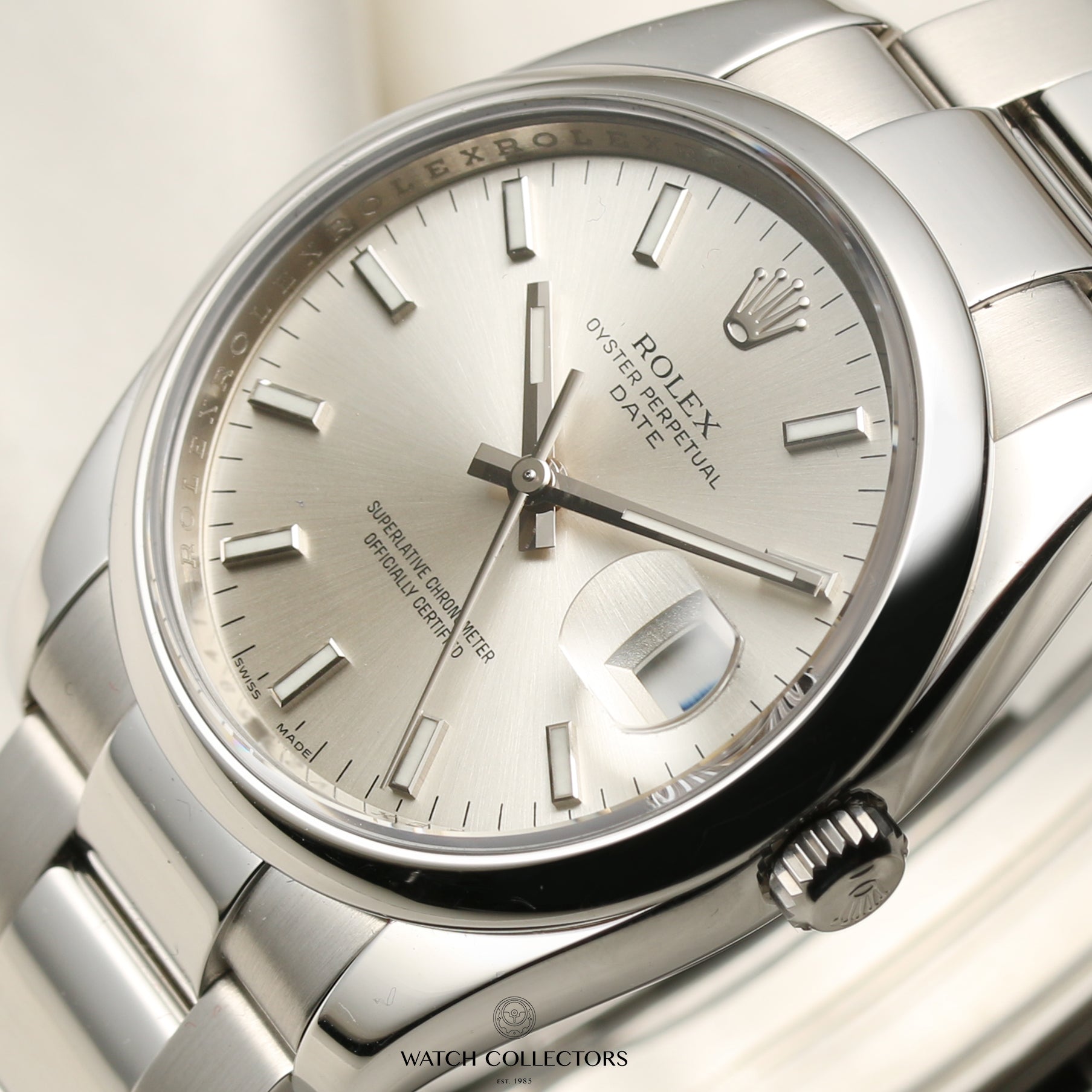 Rolex Date 115200 Stainless Steel Second Hand Watch Collectors 4