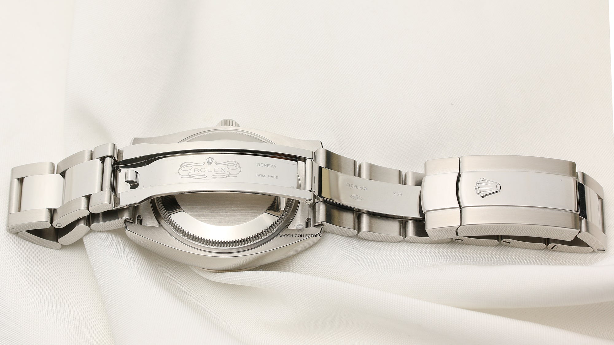 Rolex Date 115234 Stainless Steel & 18K White Gold Bezel Second Hand Watch Collectors 7