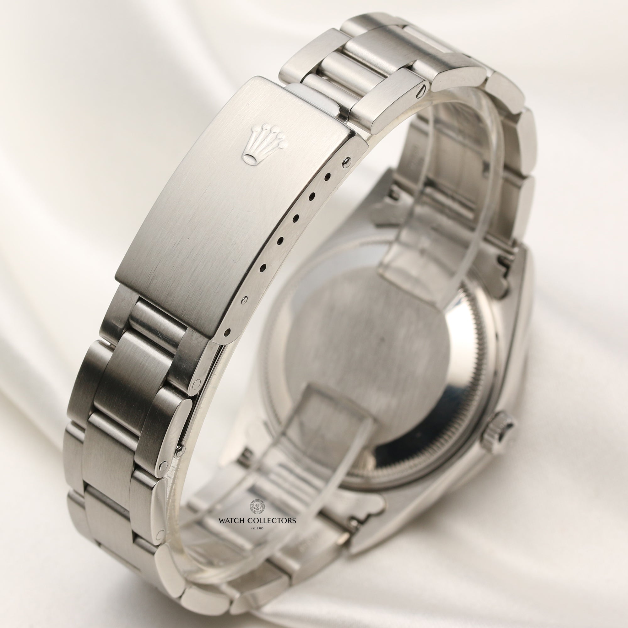 Rolex Date 15200 Stainless Steel Blue Dial Second Hand Watch Collectors 5