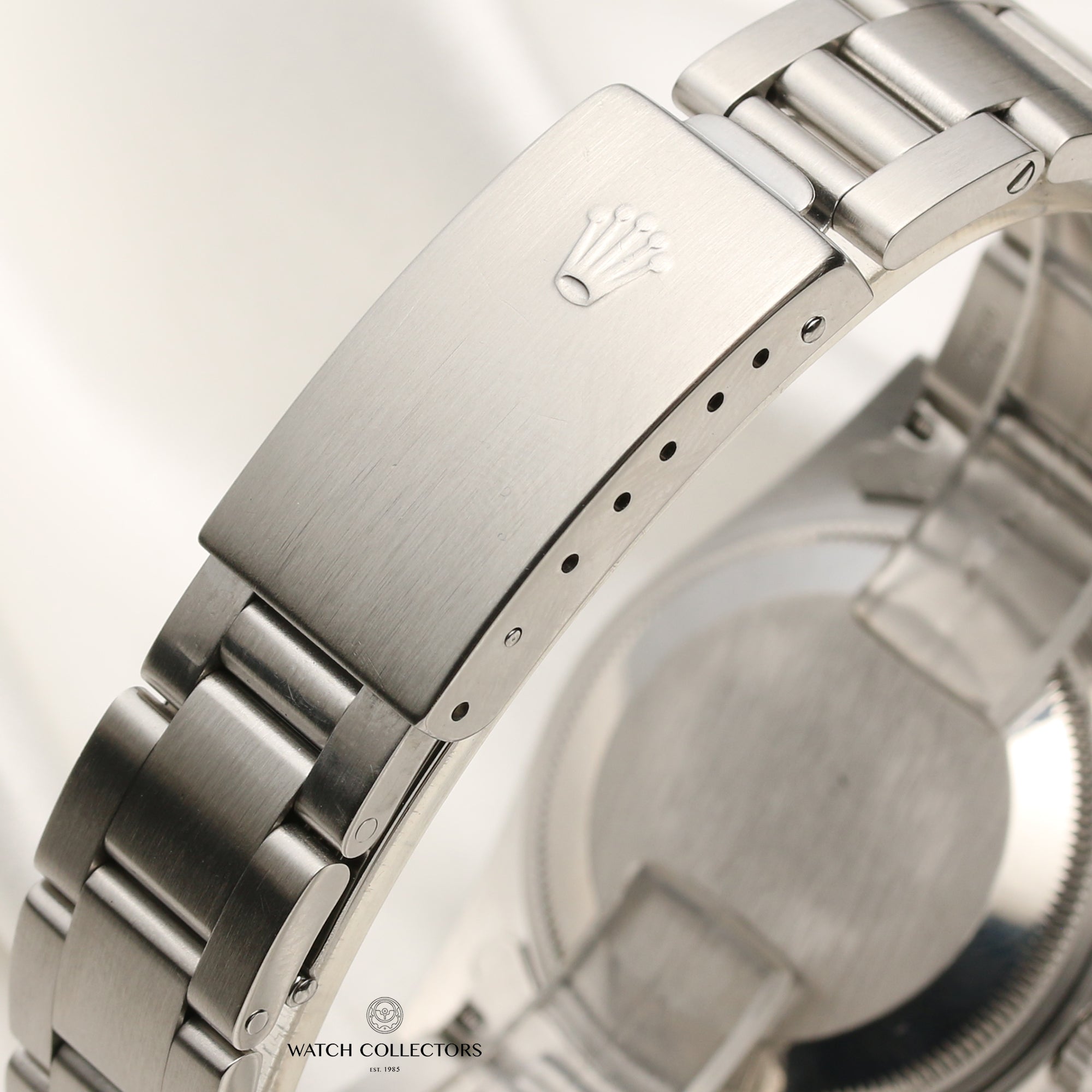 Rolex Date 15200 Stainless Steel Blue Dial Second Hand Watch Collectors 6