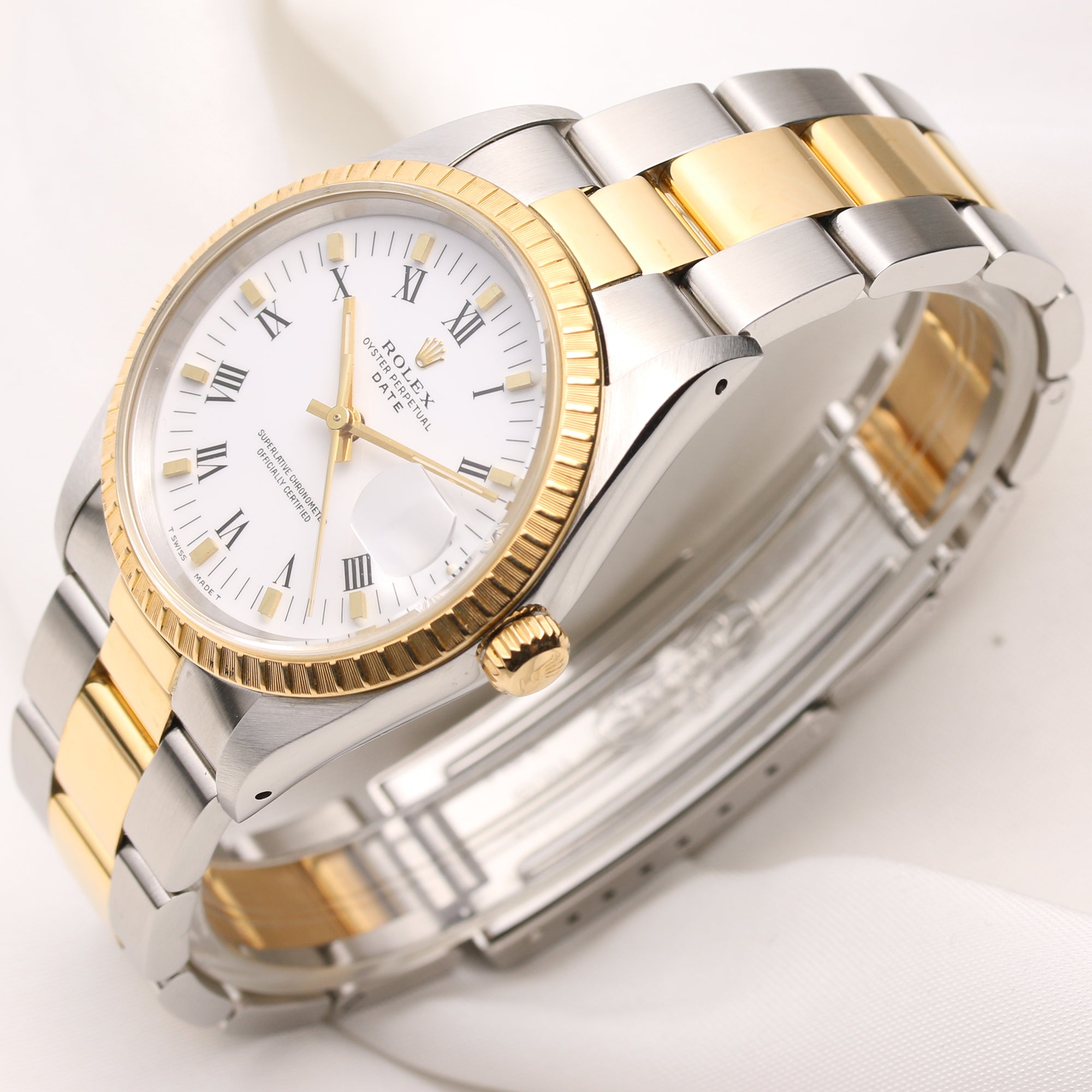 Rolex Date 15233 Steel & Gold Second Hand Watch Collectors 3