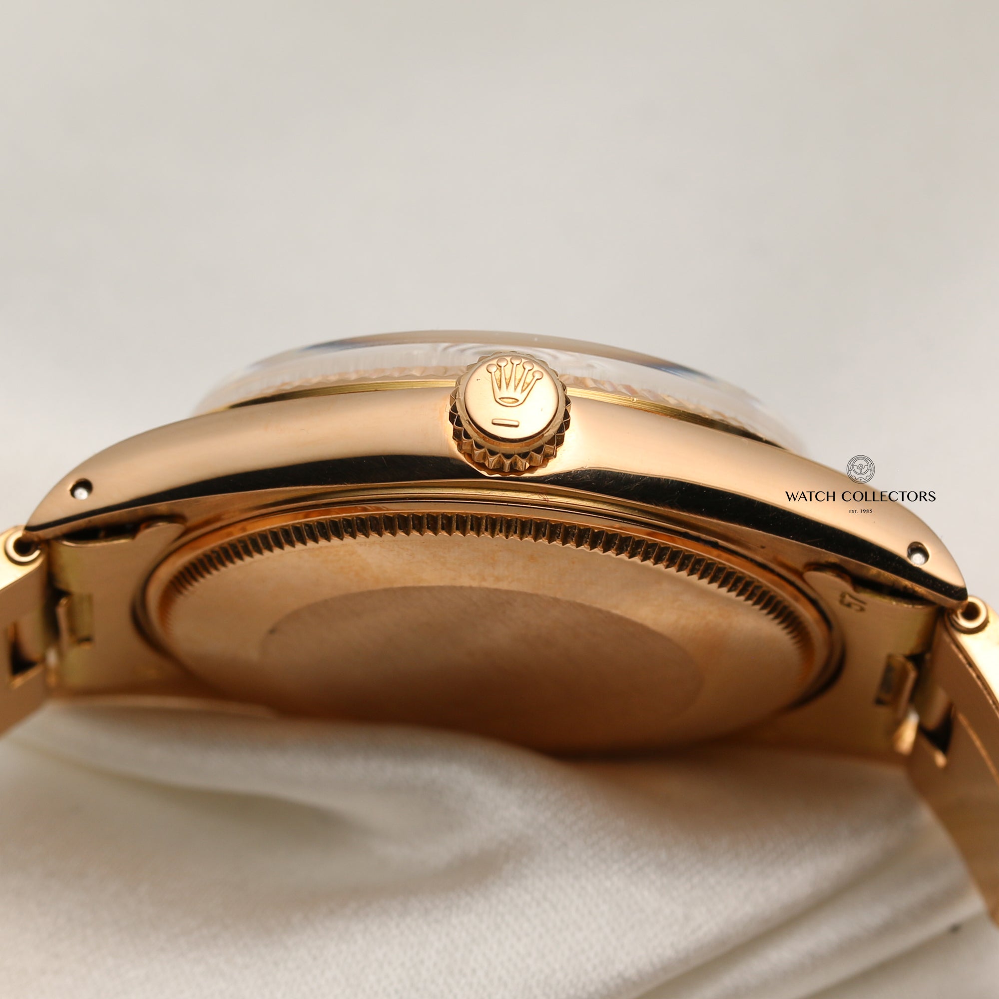 Rolex Date 18K Rose Gold Second Hand Watch Collectors 6