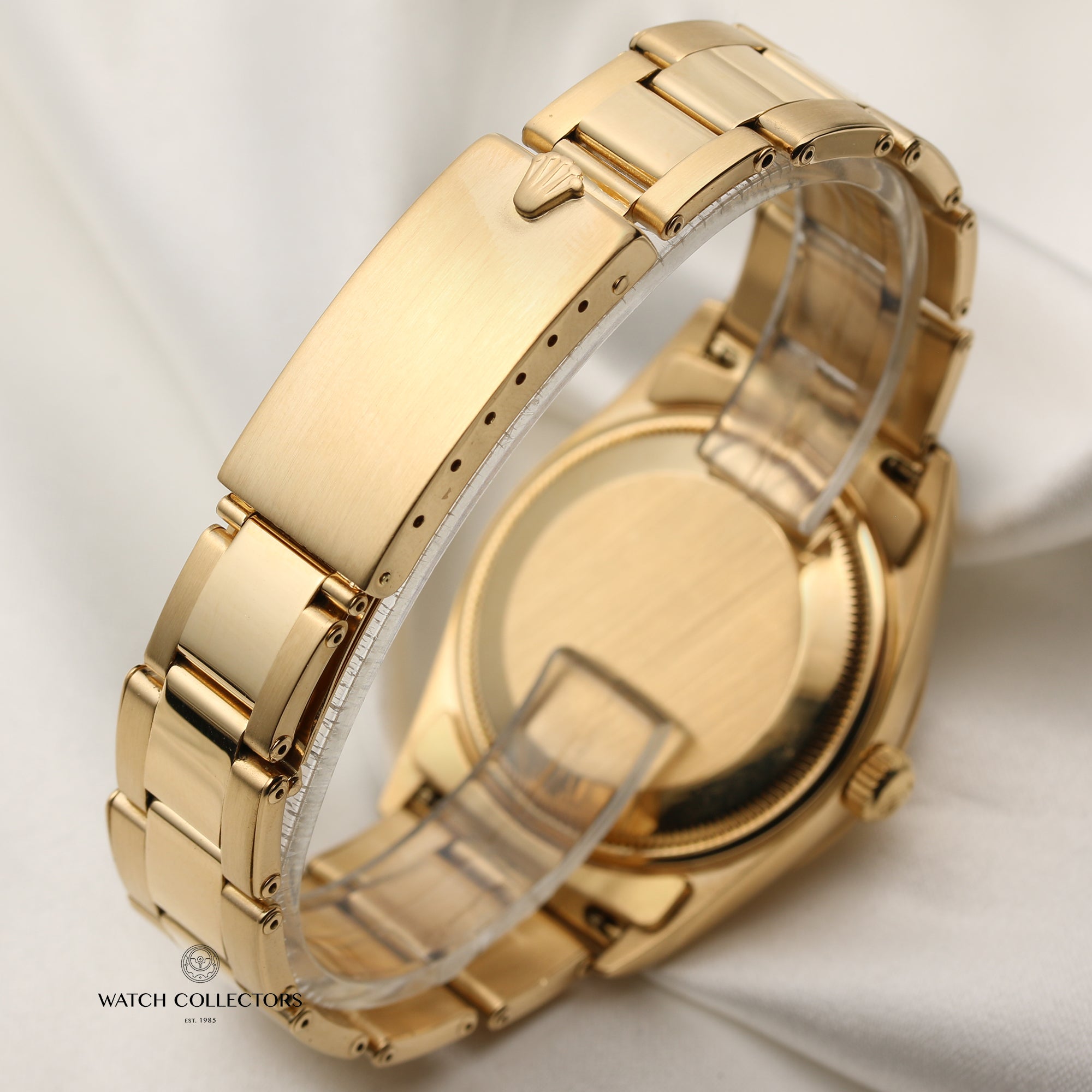 Rolex Date 18K Yellow Gold Second Hand Watch Collectors 6