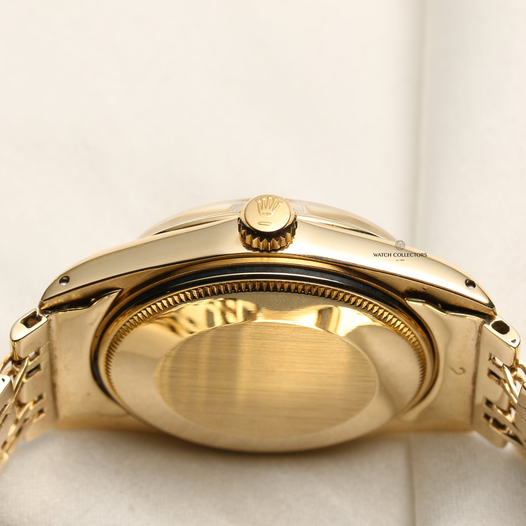 Rolex Date 18K Yellow Gold Second Hand Watch Collectors 6