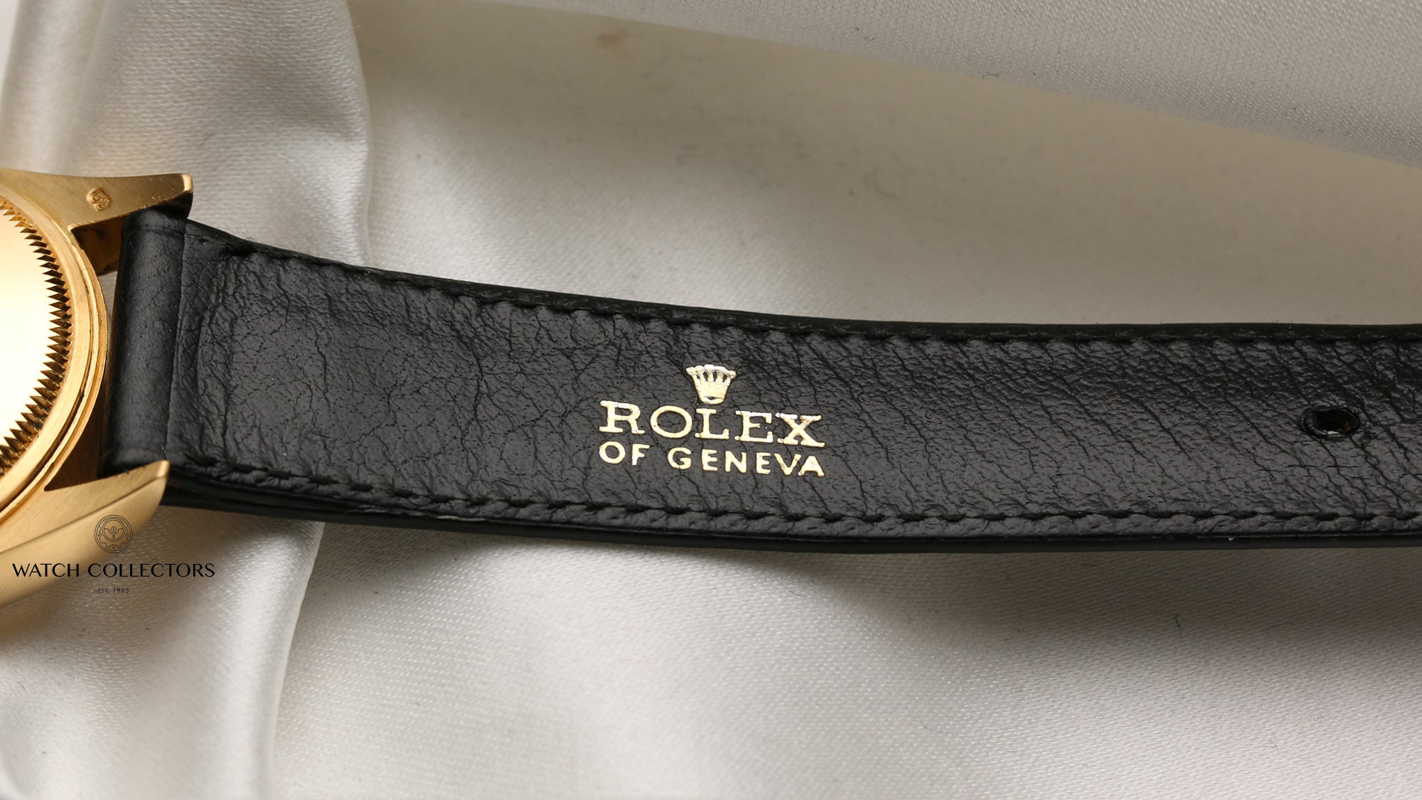 Rolex Date 18K Yellow Gold Second Hand Watch Collectors 7