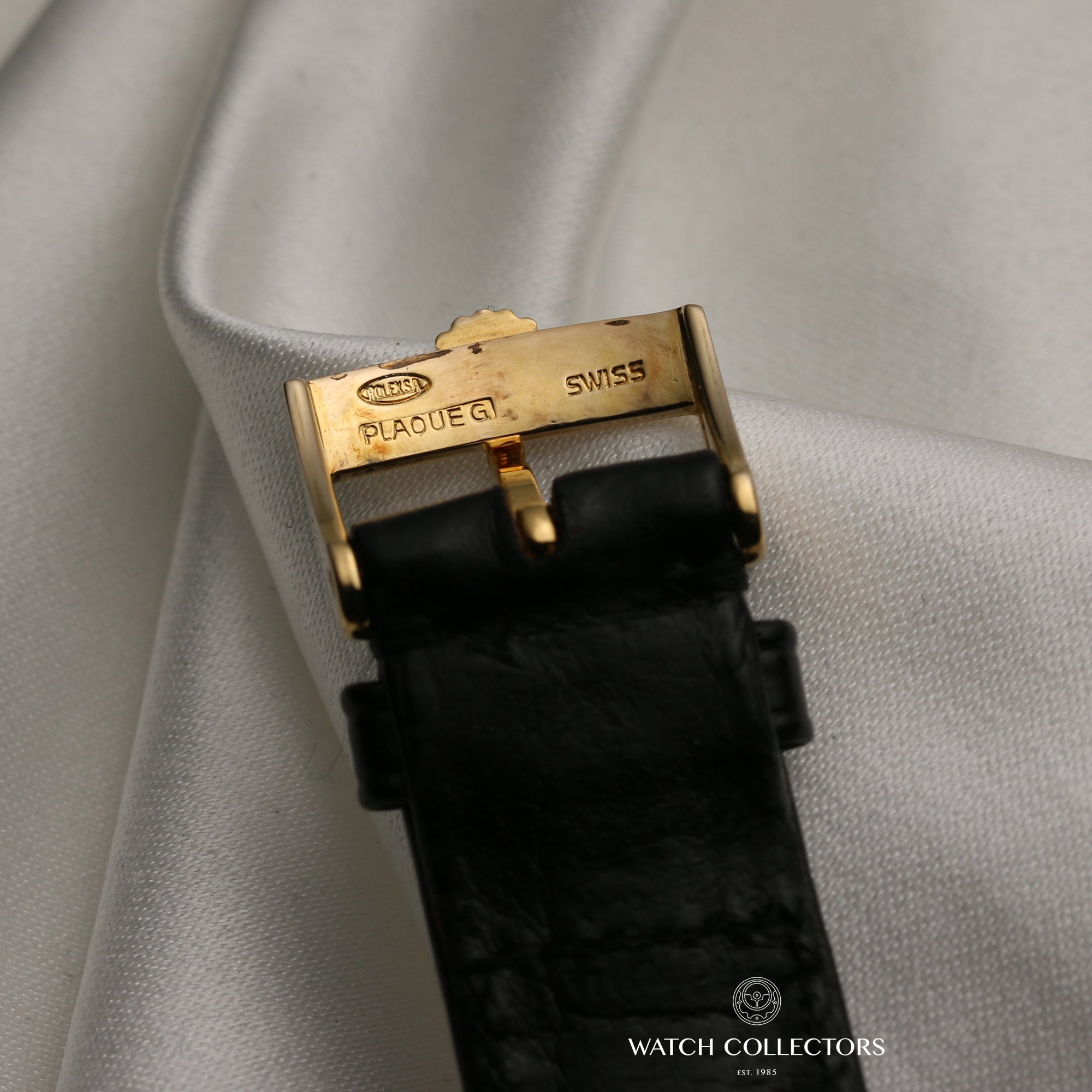 Rolex Date 18K Yellow Gold Second Hand Watch Collectors 8