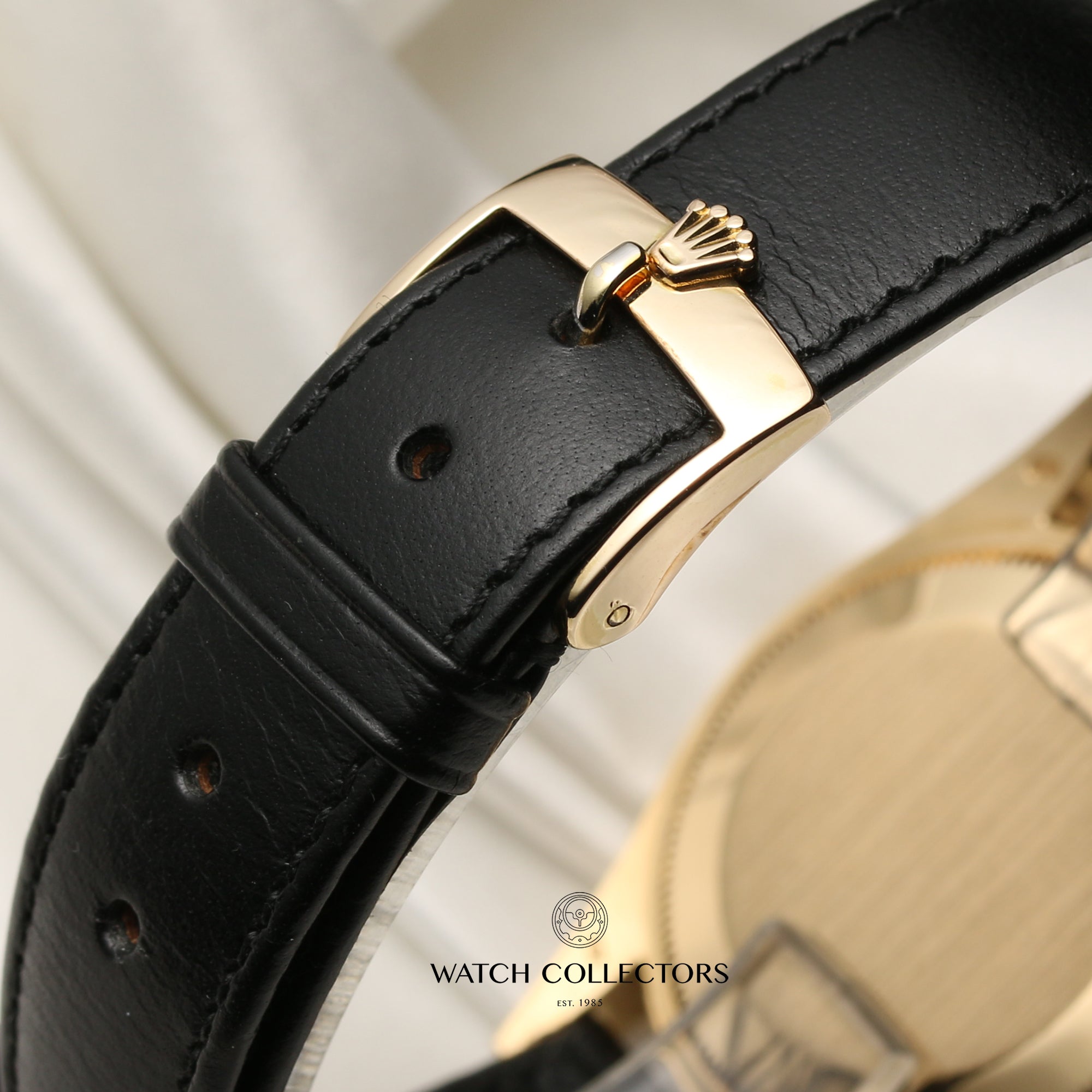 Rolex Date 18K Yellow Gold Second Hand Watch Collectors 9