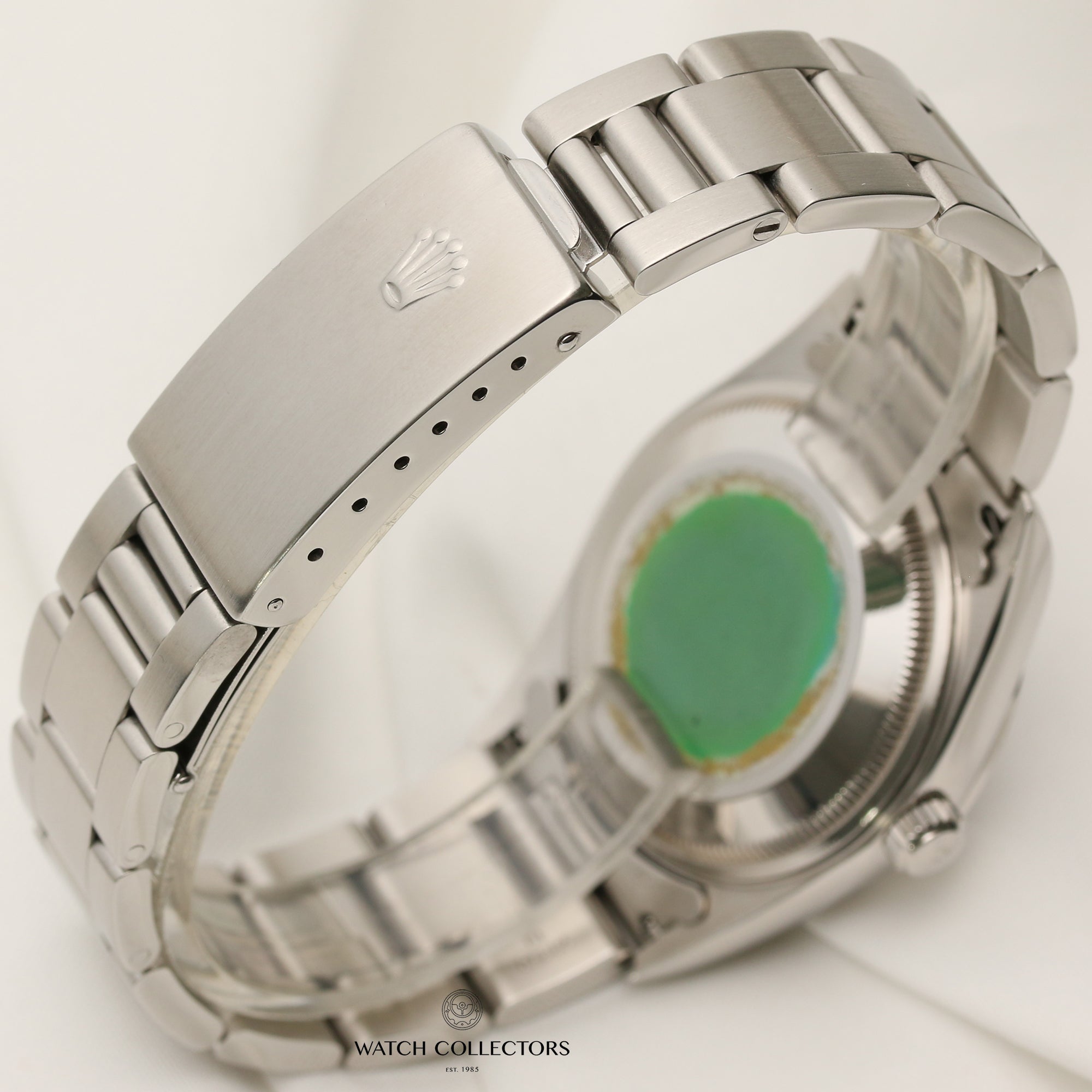 Rolex Date Blue Dial Stainless Steel Second Hand Watch Collectors 5