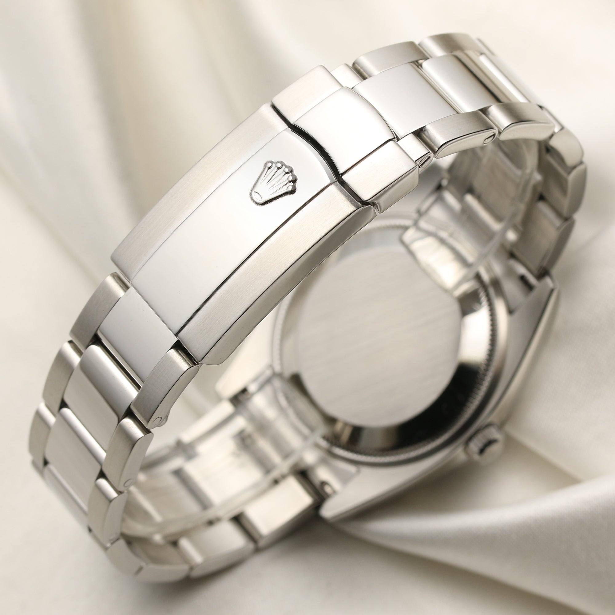 Rolex Date Stainless Steel Blue Dial Second Hand Watch Collectors 6