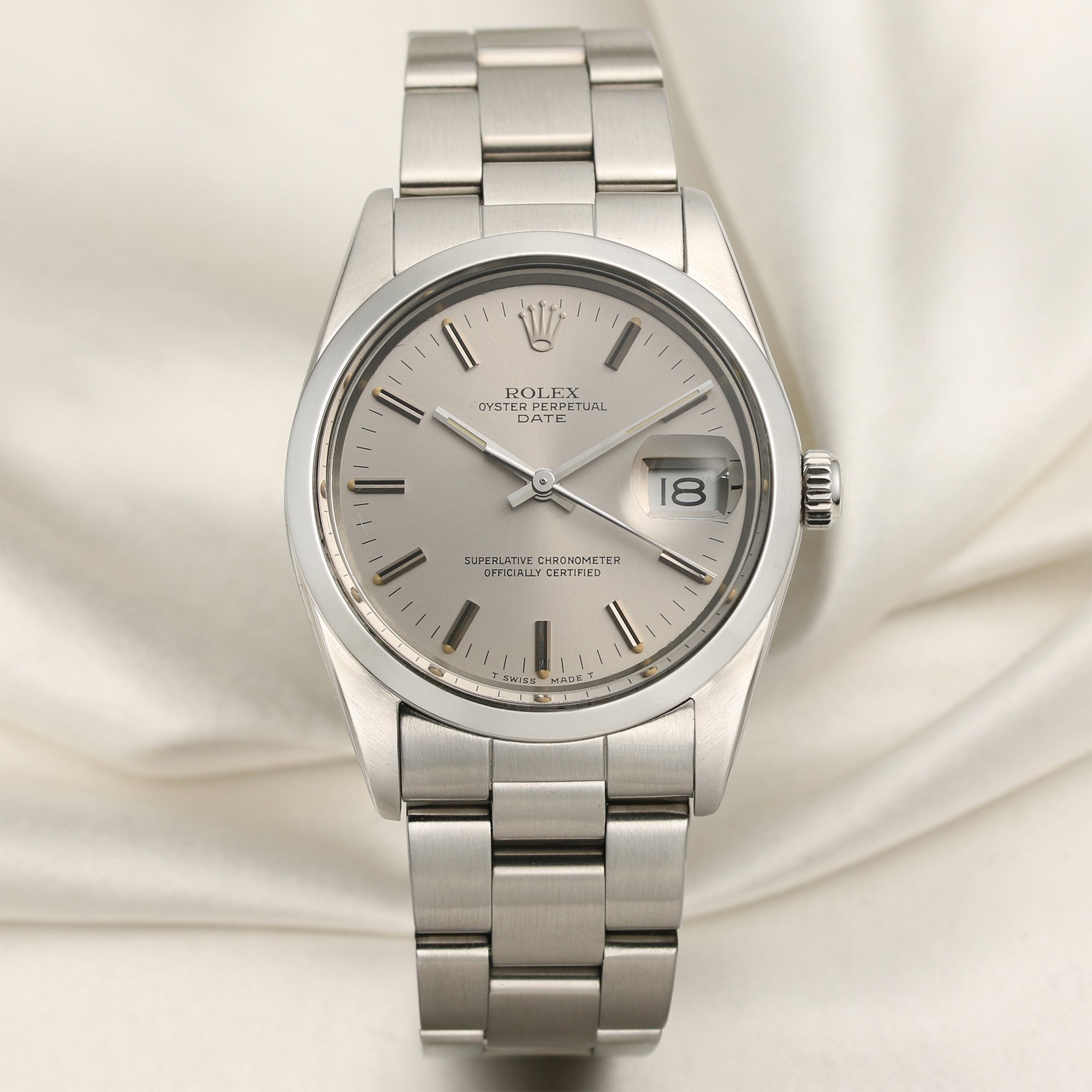 Rolex-Date-Stainless-Steel-Second-Hand-Watch-Collectors-1