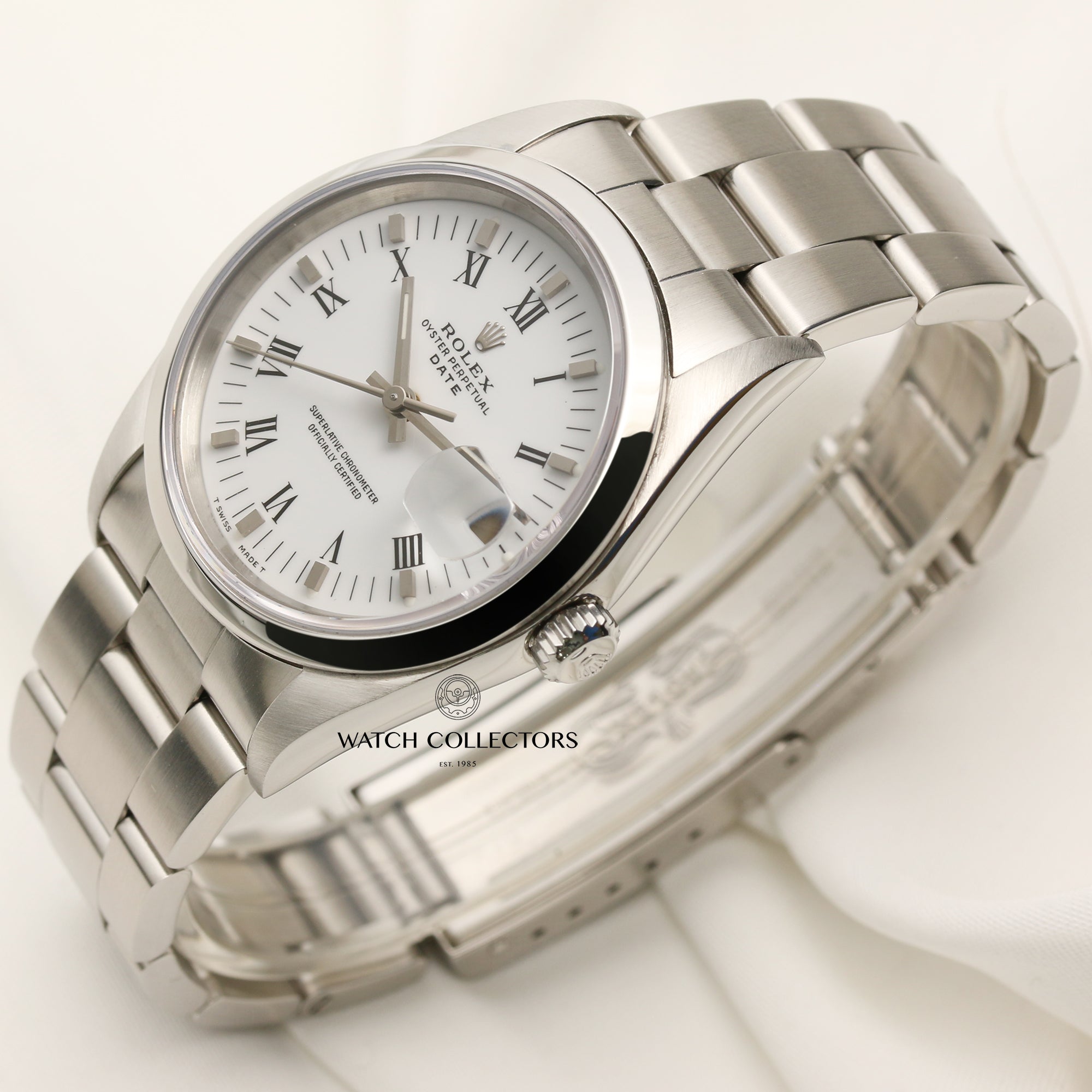 Rolex Date Stainless Steel Second Hand Watch Collectors 3