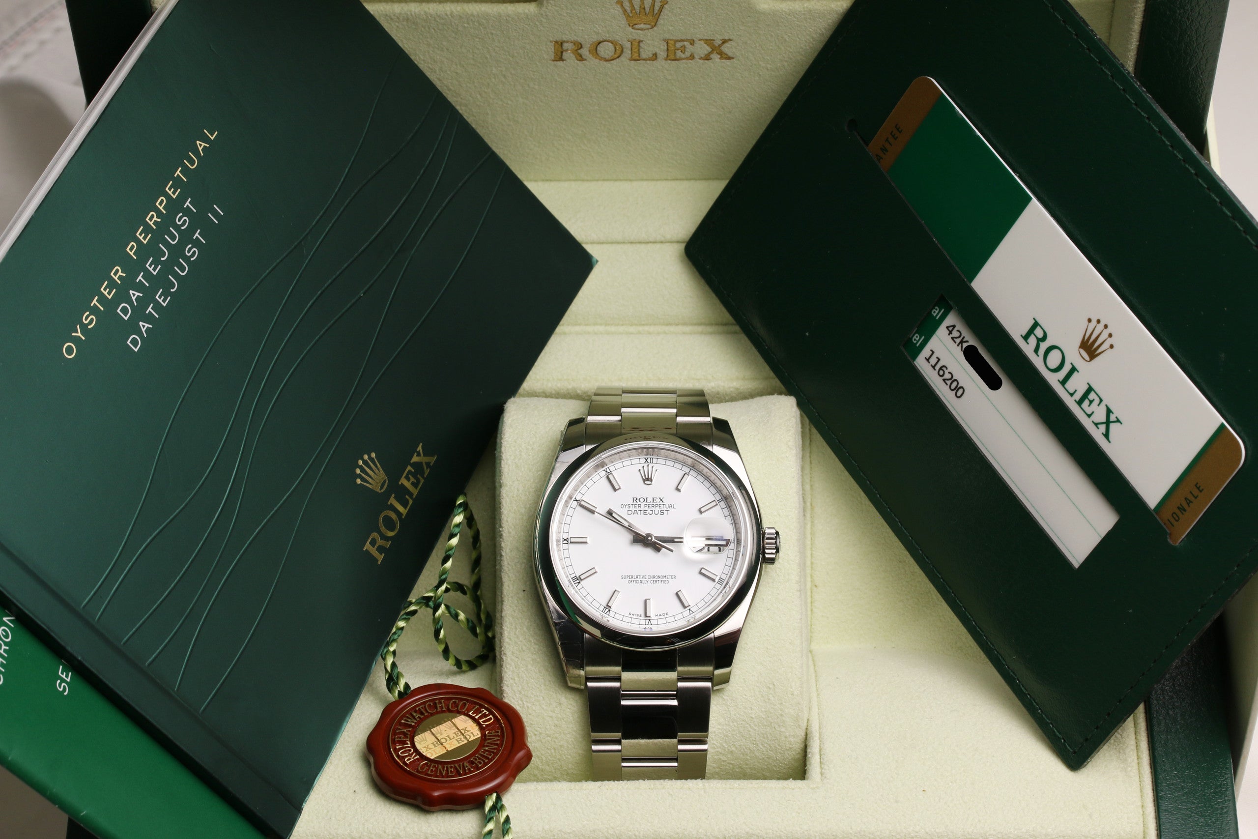 Rolex DateJust 116200 Stainless Steel Second Hand Watch Collectors 7