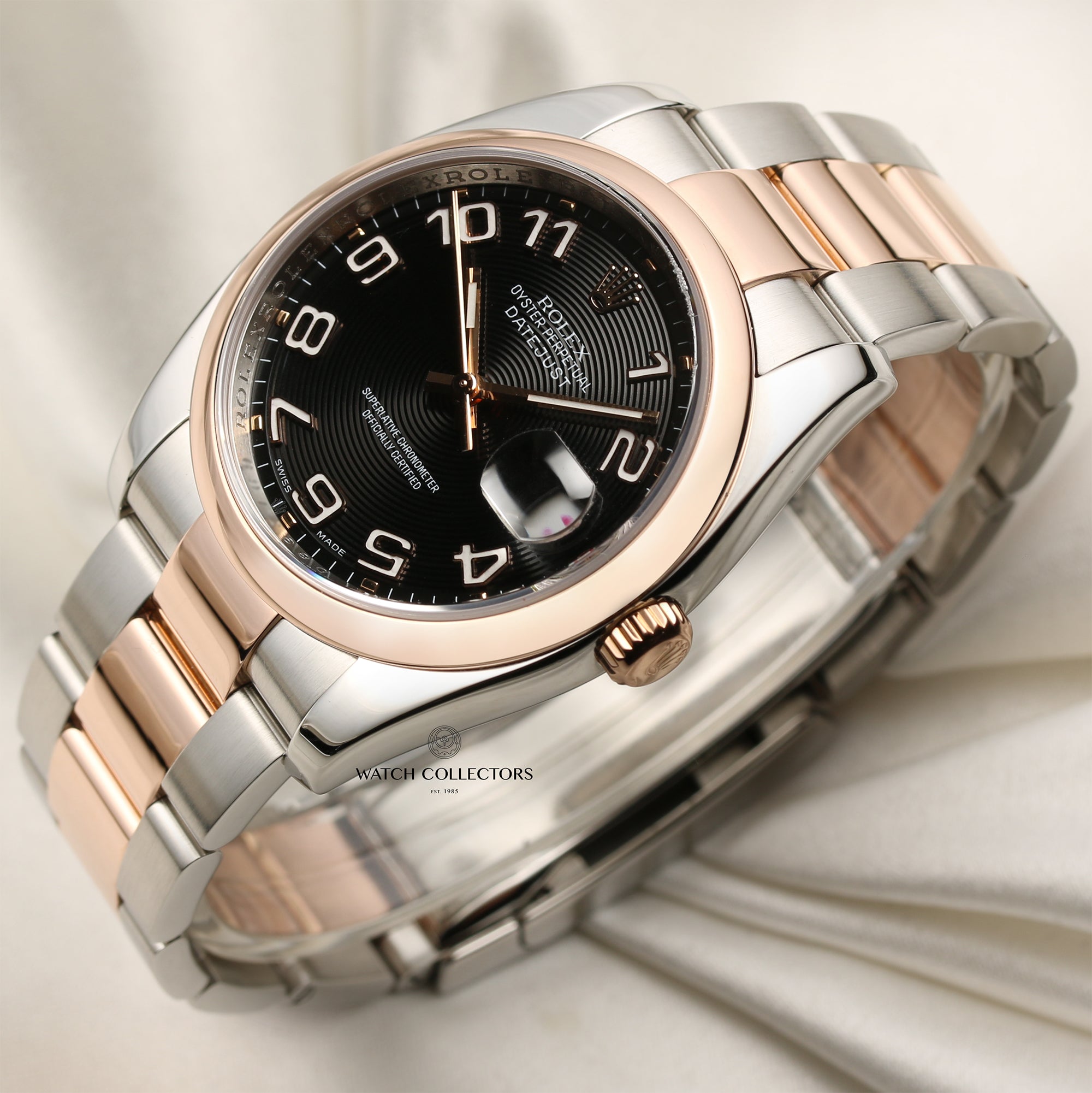 Rolex DateJust 116201 18K Rose Gold Stainless Steel Second Hand Watch Collectors 3