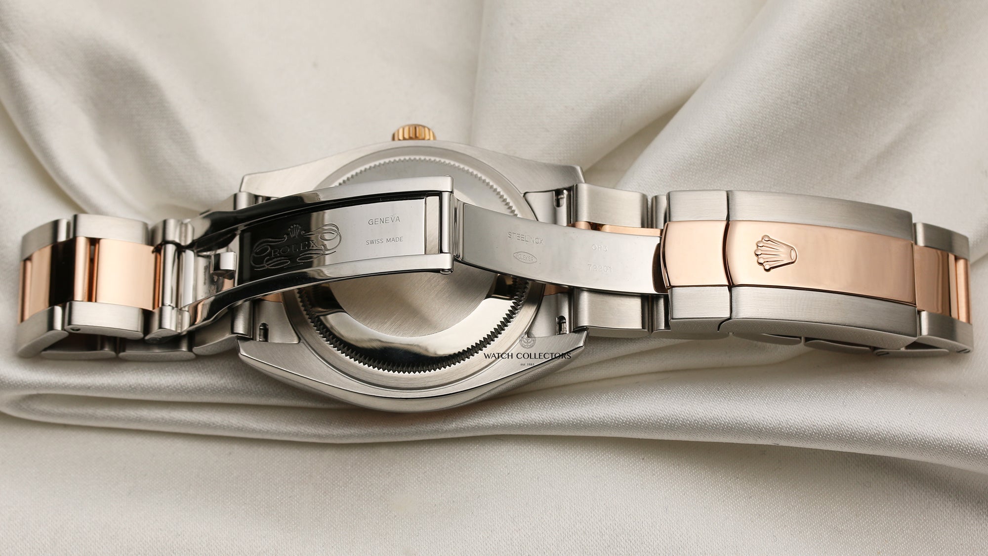 Rolex DateJust 116201 18K Rose Gold Stainless Steel Second Hand Watch Collectors 8