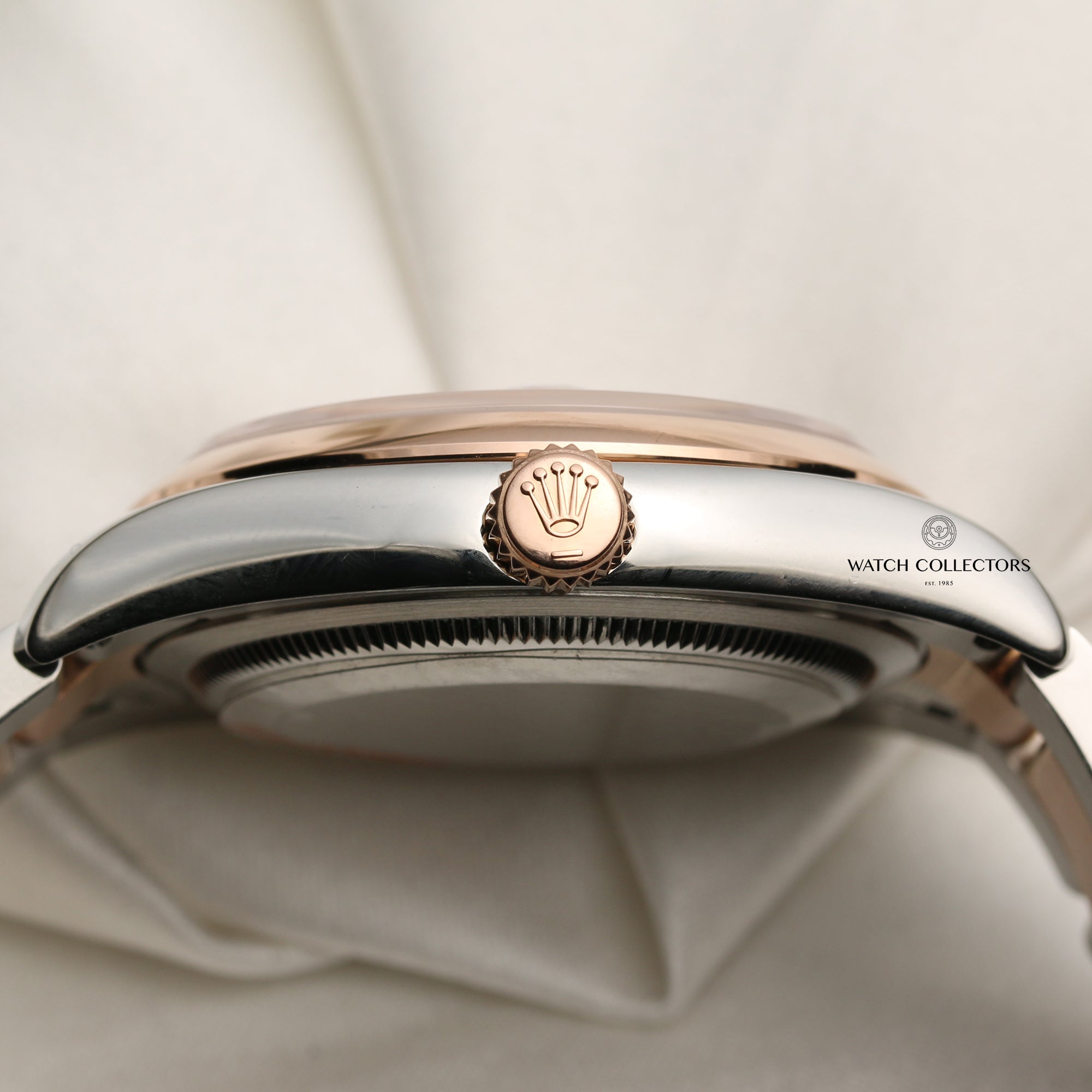 Rolex DateJust 116201 Steel & Rose Gold Diamond Dial Second Hand Watch Collectors 6