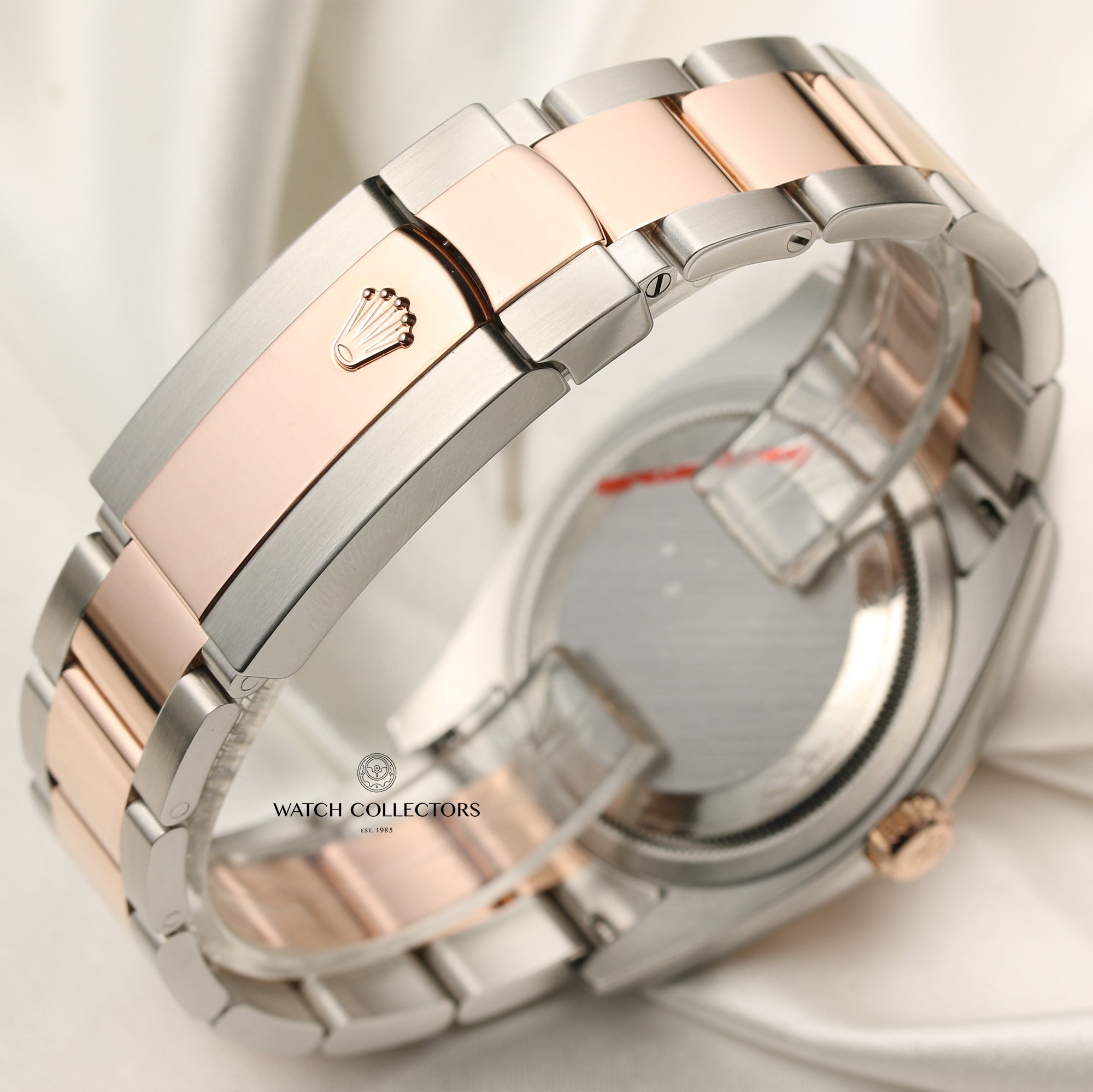 Rolex DateJust 116201 Steel & Rose Gold Diamond Dial Second Hand Watch Collectors 7