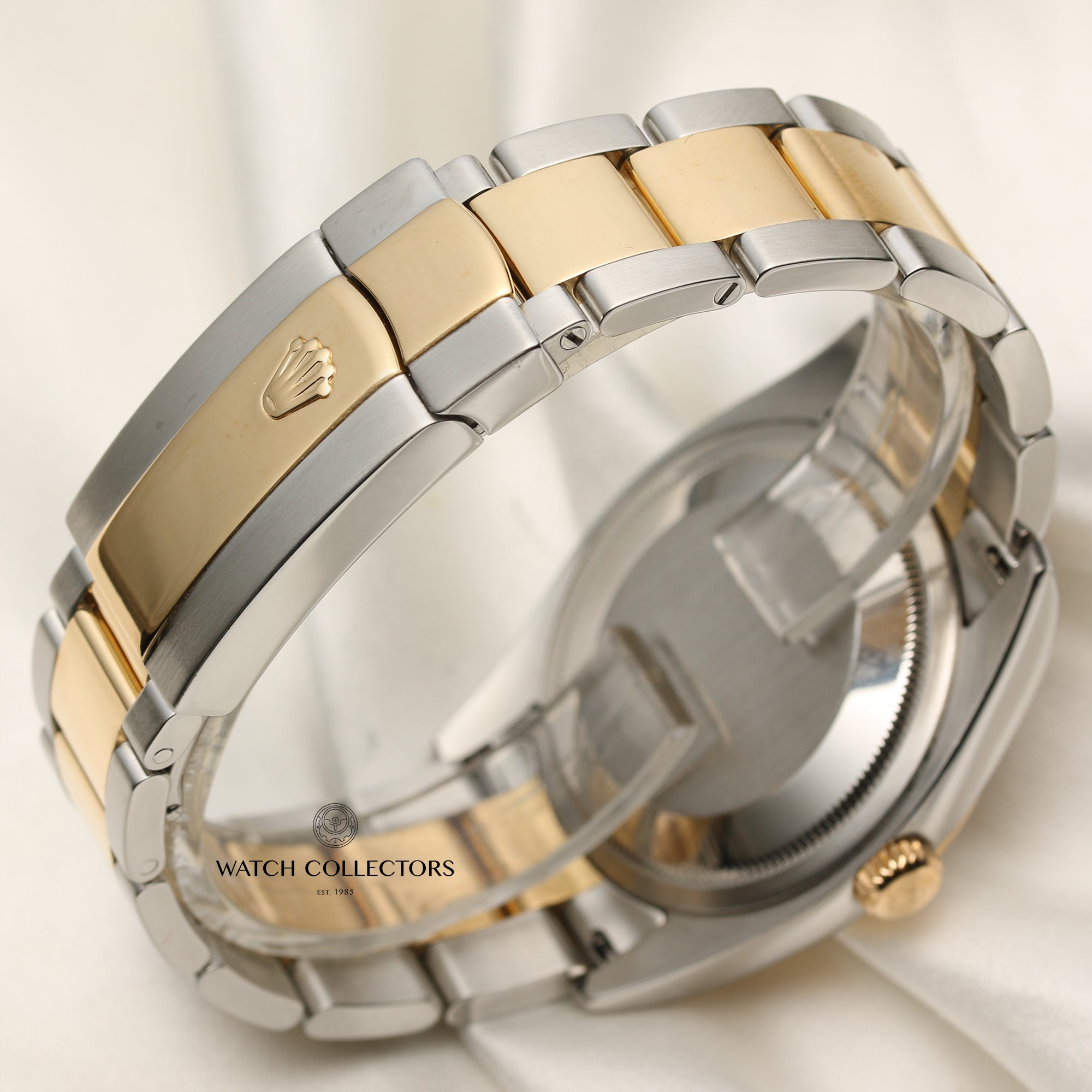 Rolex DateJust 116203 Steel & Gold Champagne Jubilee Diamond Dial Second Hand Watch Collectors 6