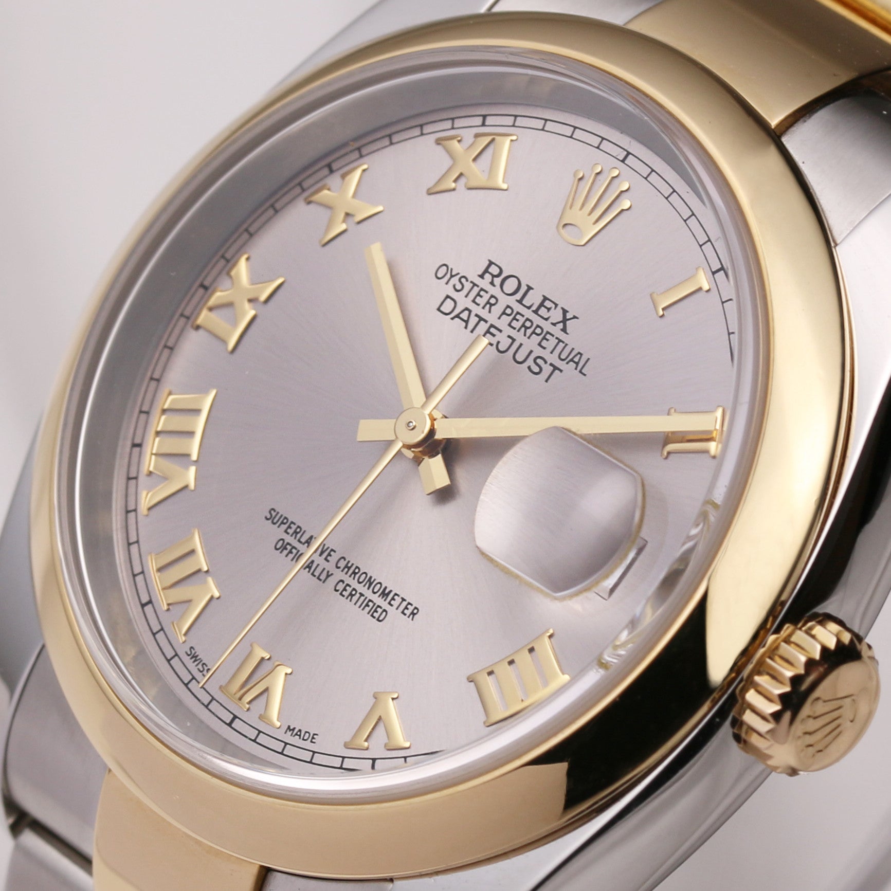 Rolex DateJust 116203 Steel & Gold Second Hand Watch Collectors 4