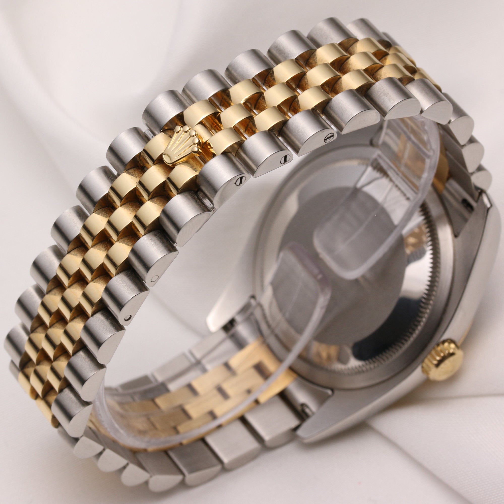 Rolex DateJust 116233 Black Dial Steel & Gold Second Hand Watch Collectors 5