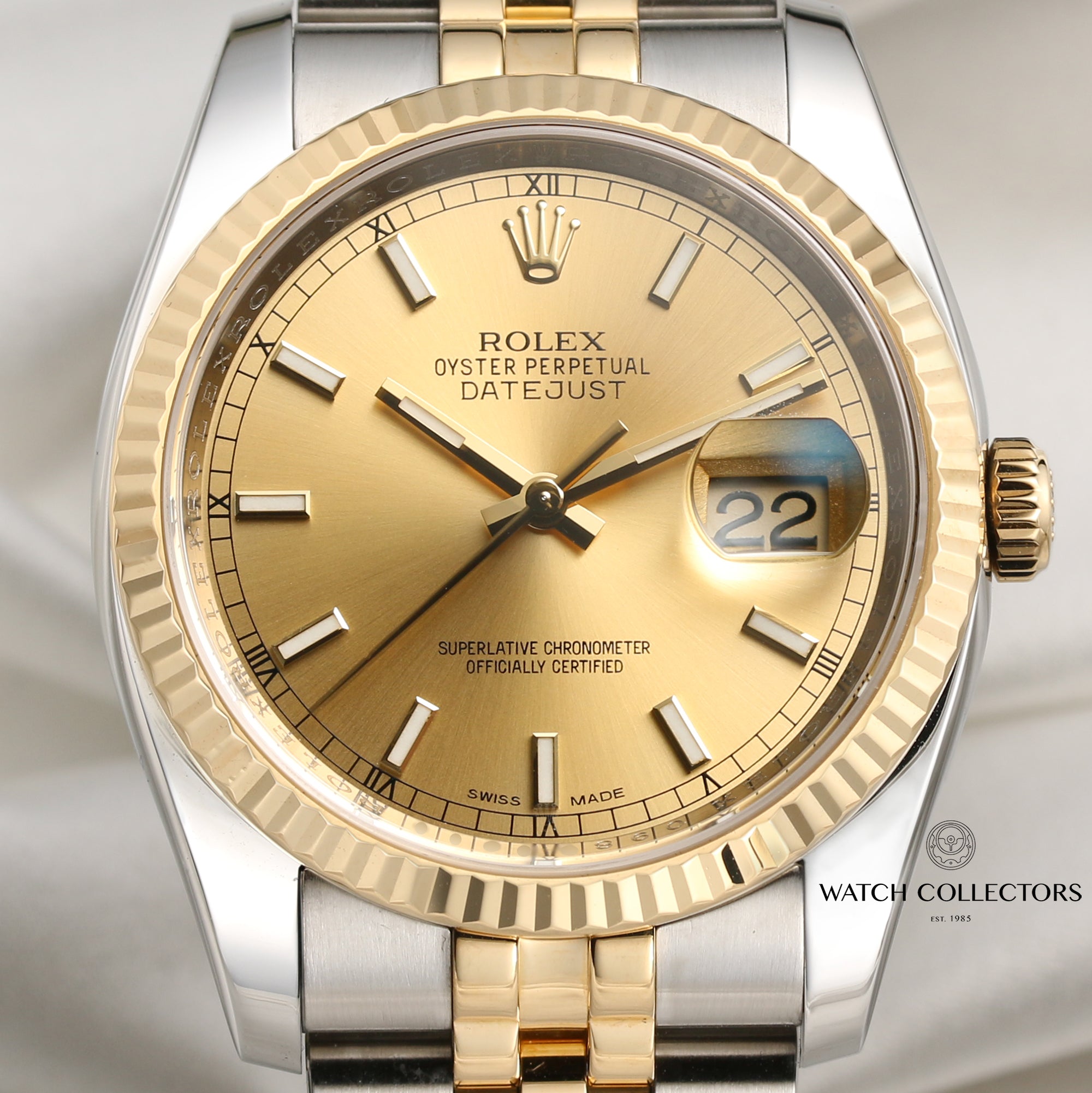 Rolex DateJust 116233 Steel & Gold Second Hand Watch Collectors 2