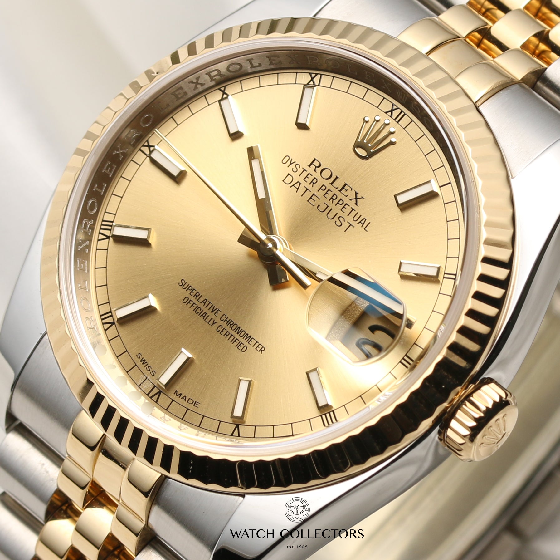 Rolex DateJust 116233 Steel & Gold Second Hand Watch Collectors 4