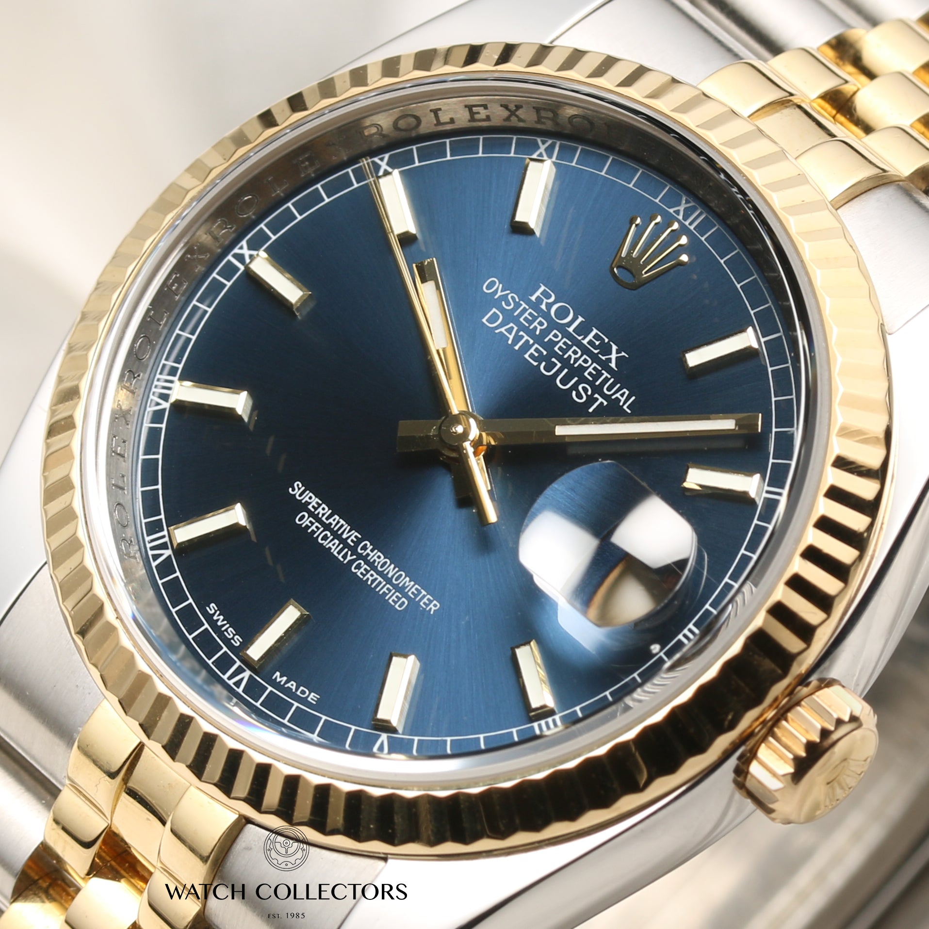 Rolex DateJust 116233 Steel & Gold Second Hand Watch Collectors 4