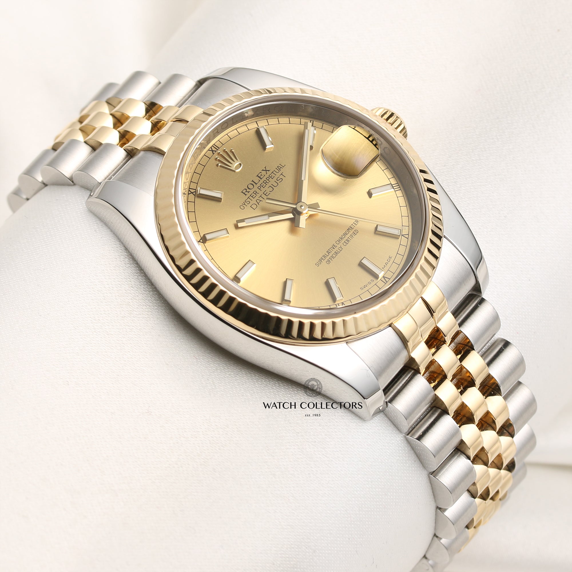 Rolex DateJust 116233 Steel & Gold Second Hand Watch Collectors 4