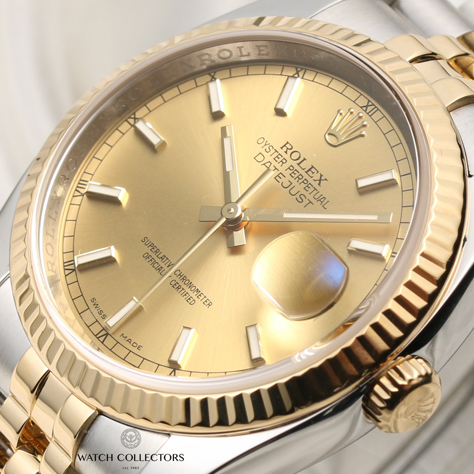Rolex DateJust 116233 Steel & Gold Second Hand Watch Collectors 5