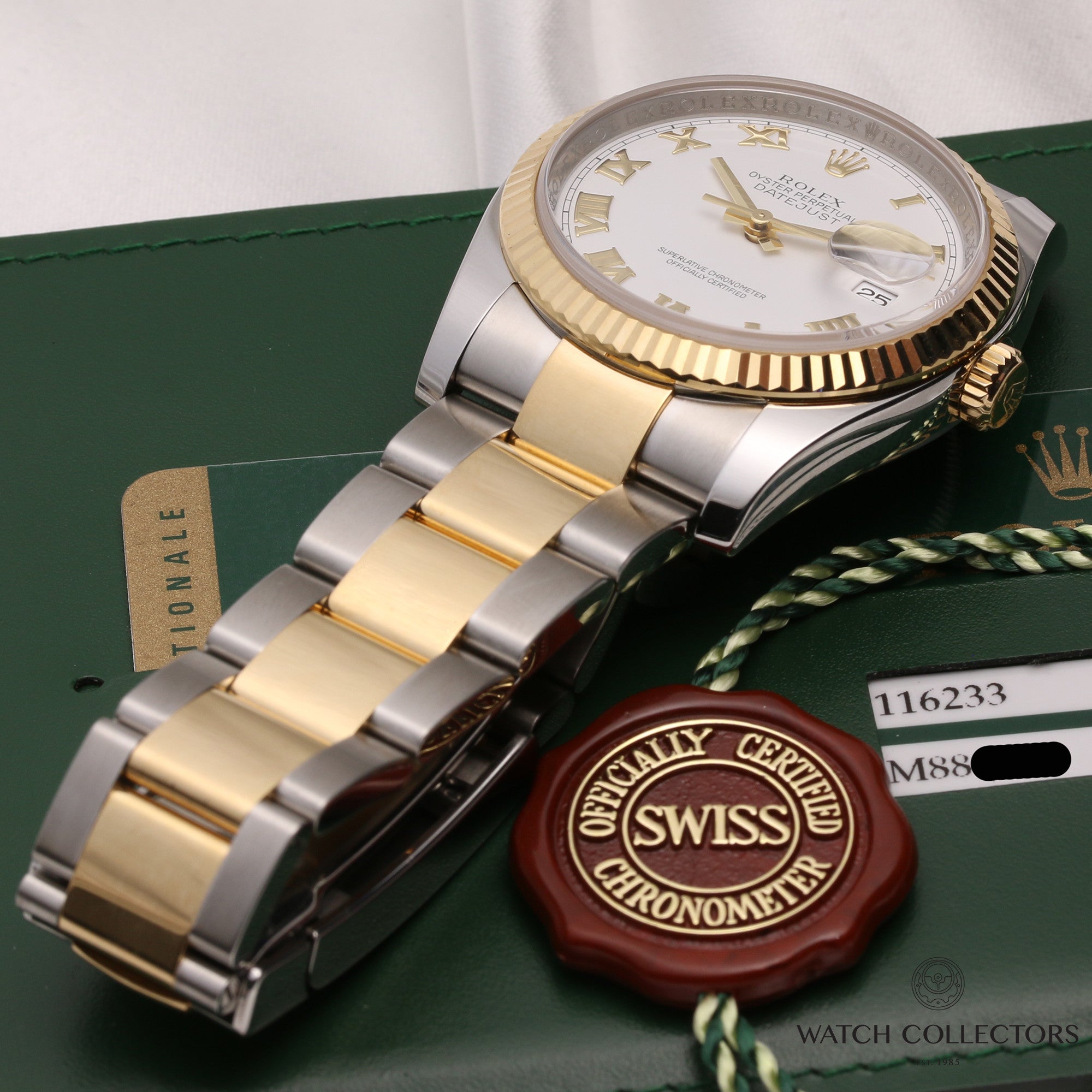 Rolex DateJust 116233 Steel & Gold Second Hand Watch Collectors 8