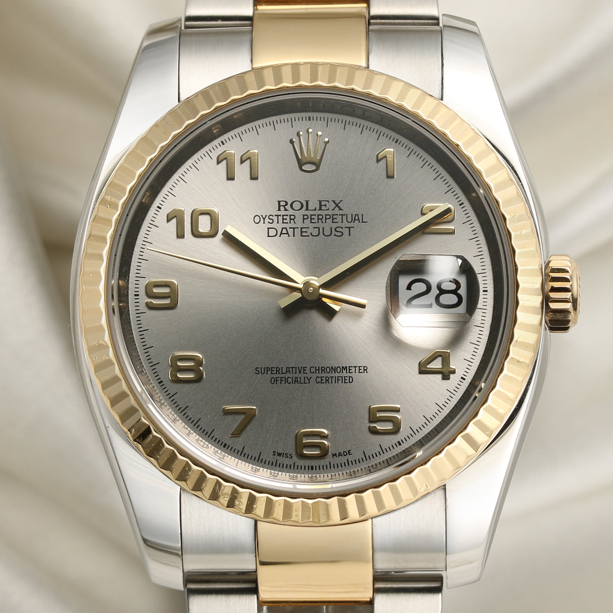 Rolex DateJust 116233 Steel & Gold Second hand Watch Collectors 2