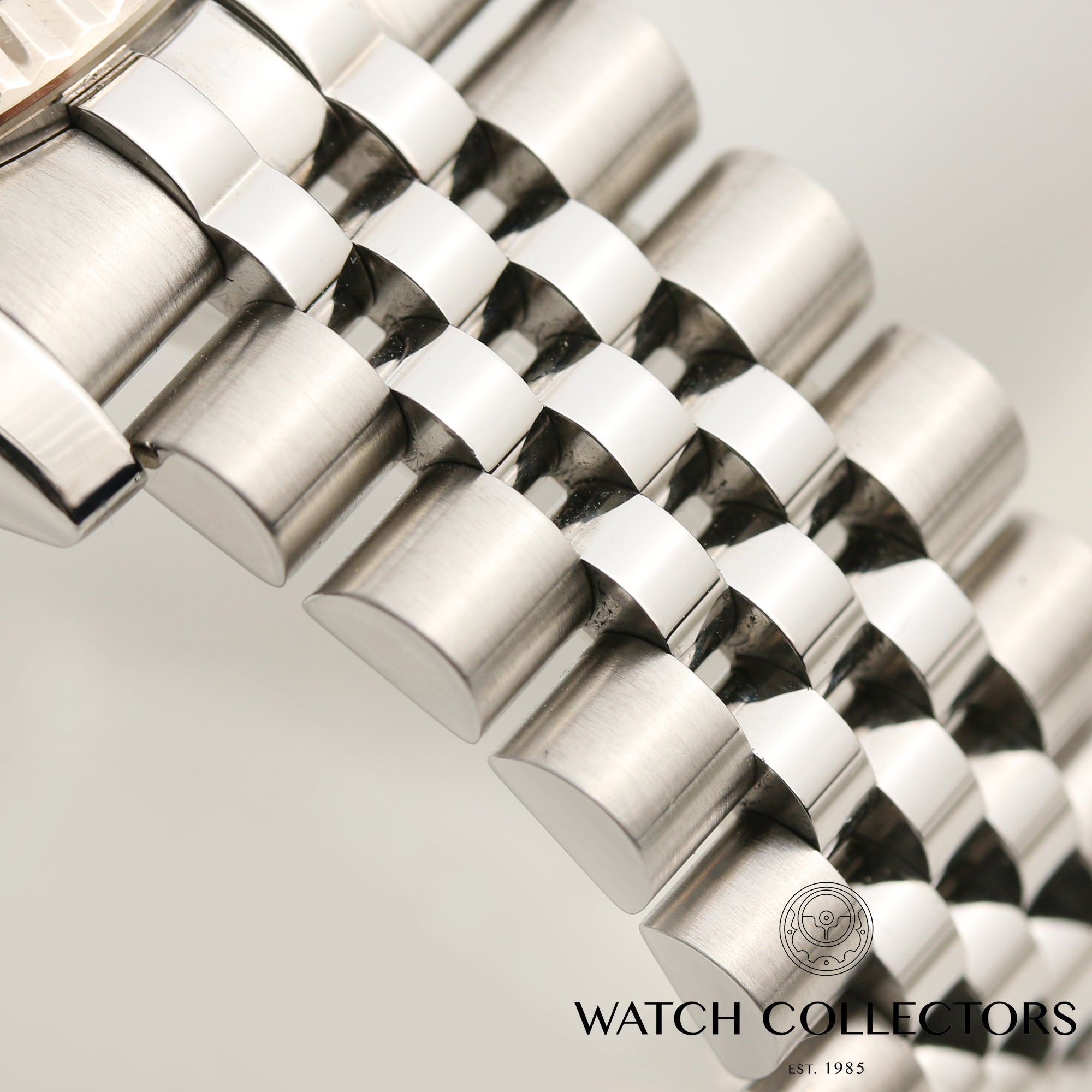 Rolex DateJust 116234 Stainless Steel 18K White Gold Bezel Black Diamond Dial Second Hand Watch Collectors 8