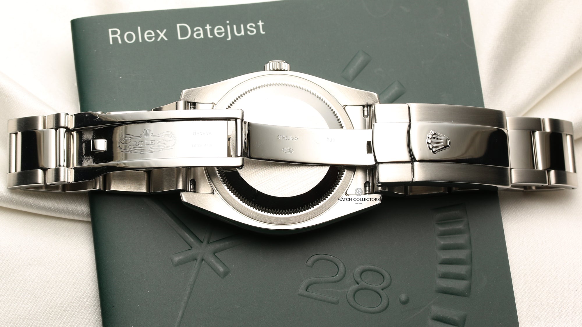 Rolex DateJust 116264 Turnograph Stainless Steel Second Hand Watch Collectors 7