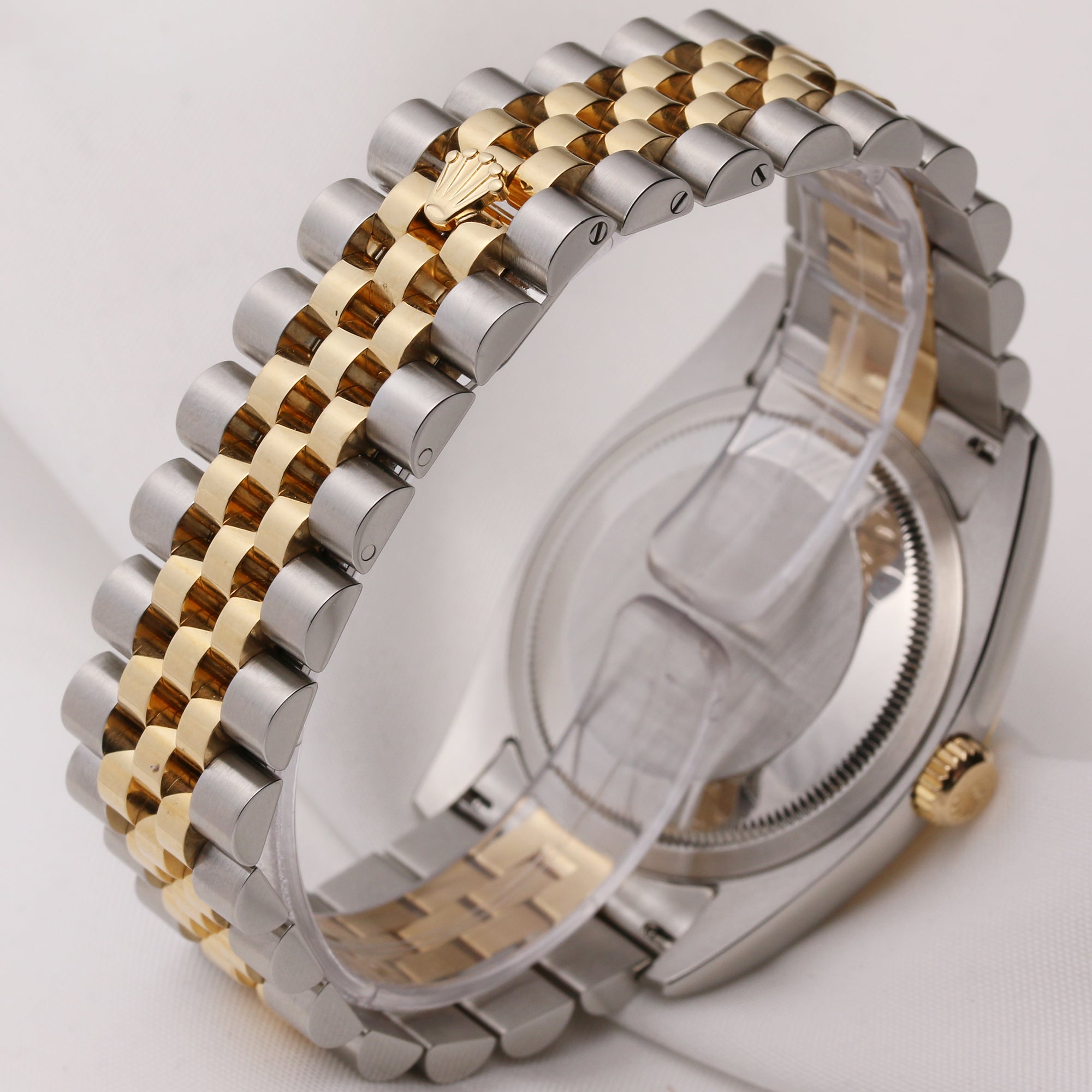 Rolex DateJust 116623 Steel & Gold Black Sunburst Effect Dial F16 Second Hand Watch Collectors 5