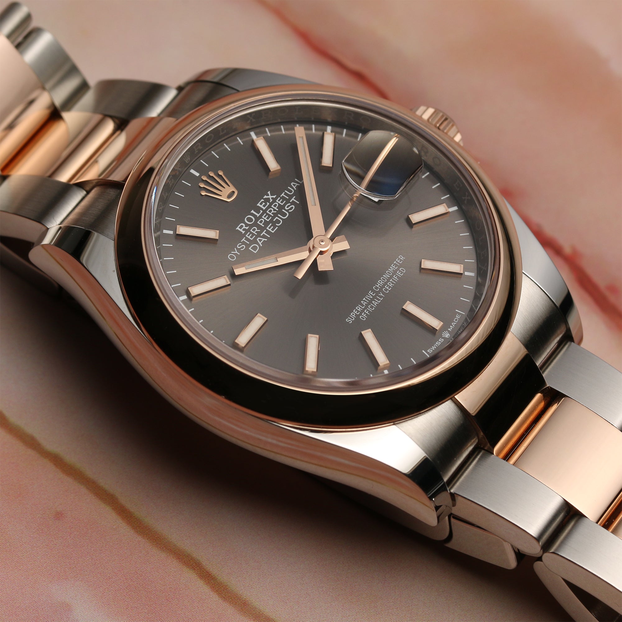 Rolex DateJust 126201 Steel & Rose Gold Second Hand Watch Collectors 4
