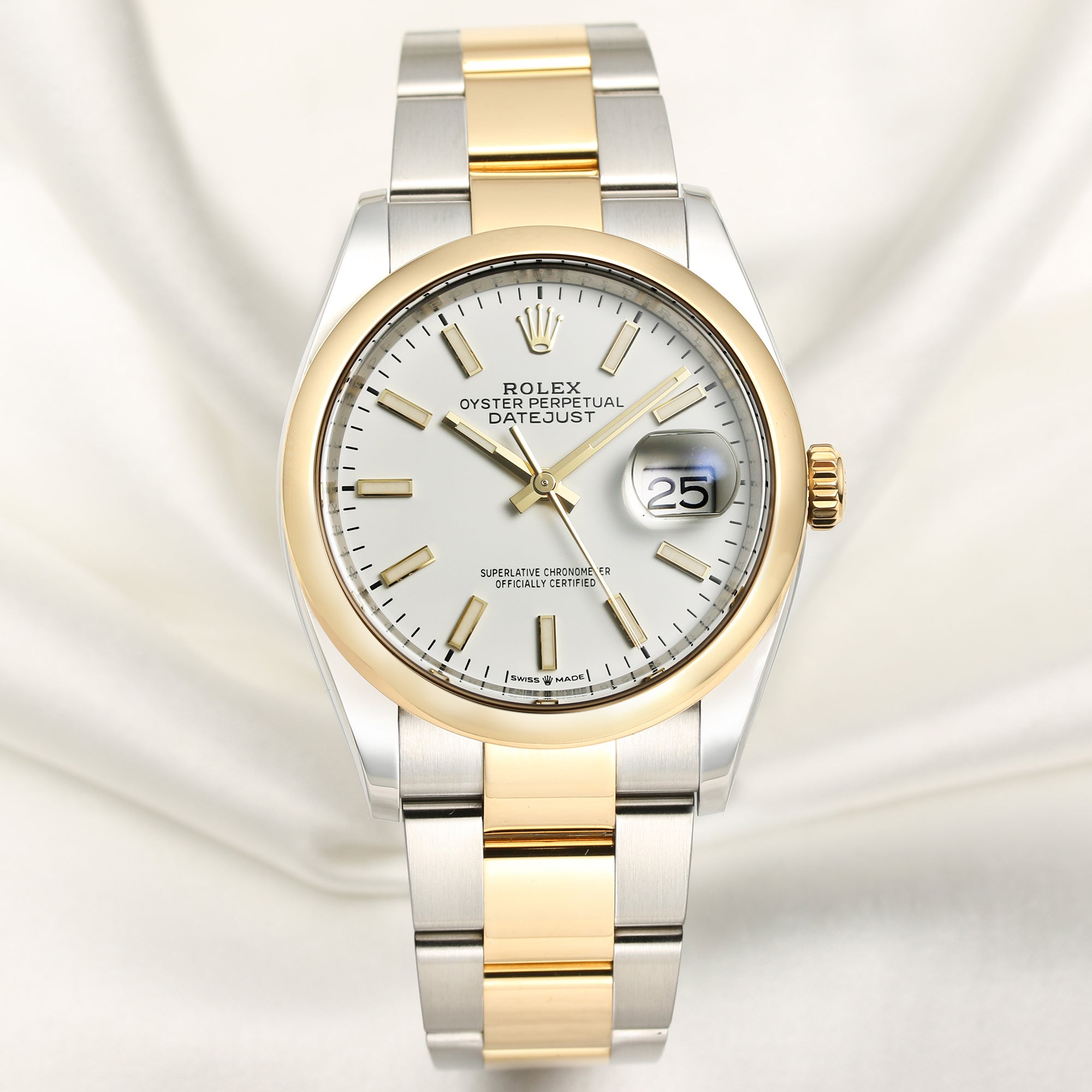 Rolex-DateJust-126203-Steel-Gold-Second-Hand-Watch-Collectors-1