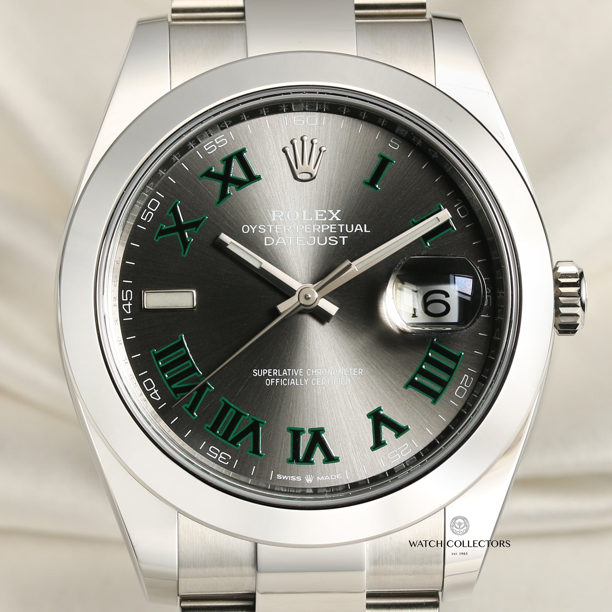 Rolex DateJust 126300 Wimbledon Stainless Steel Second Hand Watch Collectors 2