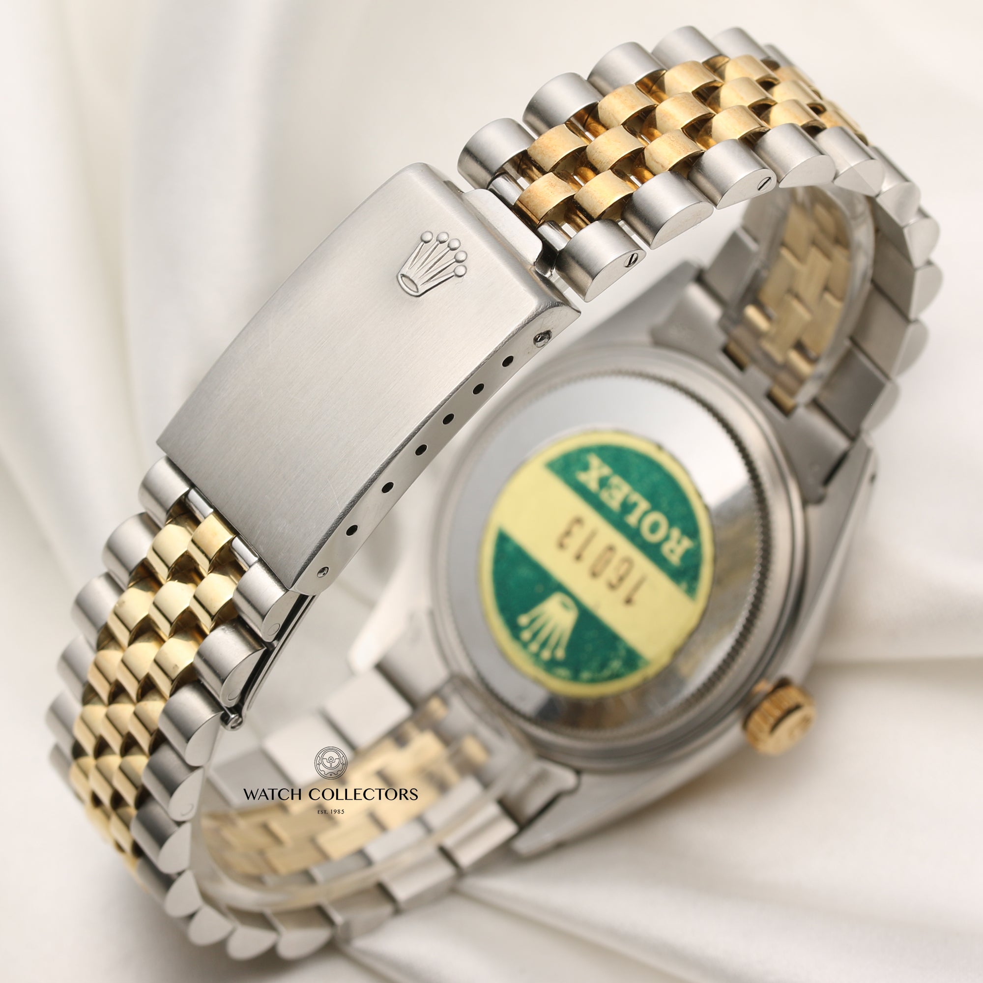 Rolex DateJust 16013 Steel & Gold Second Hand Watch Collectors 6