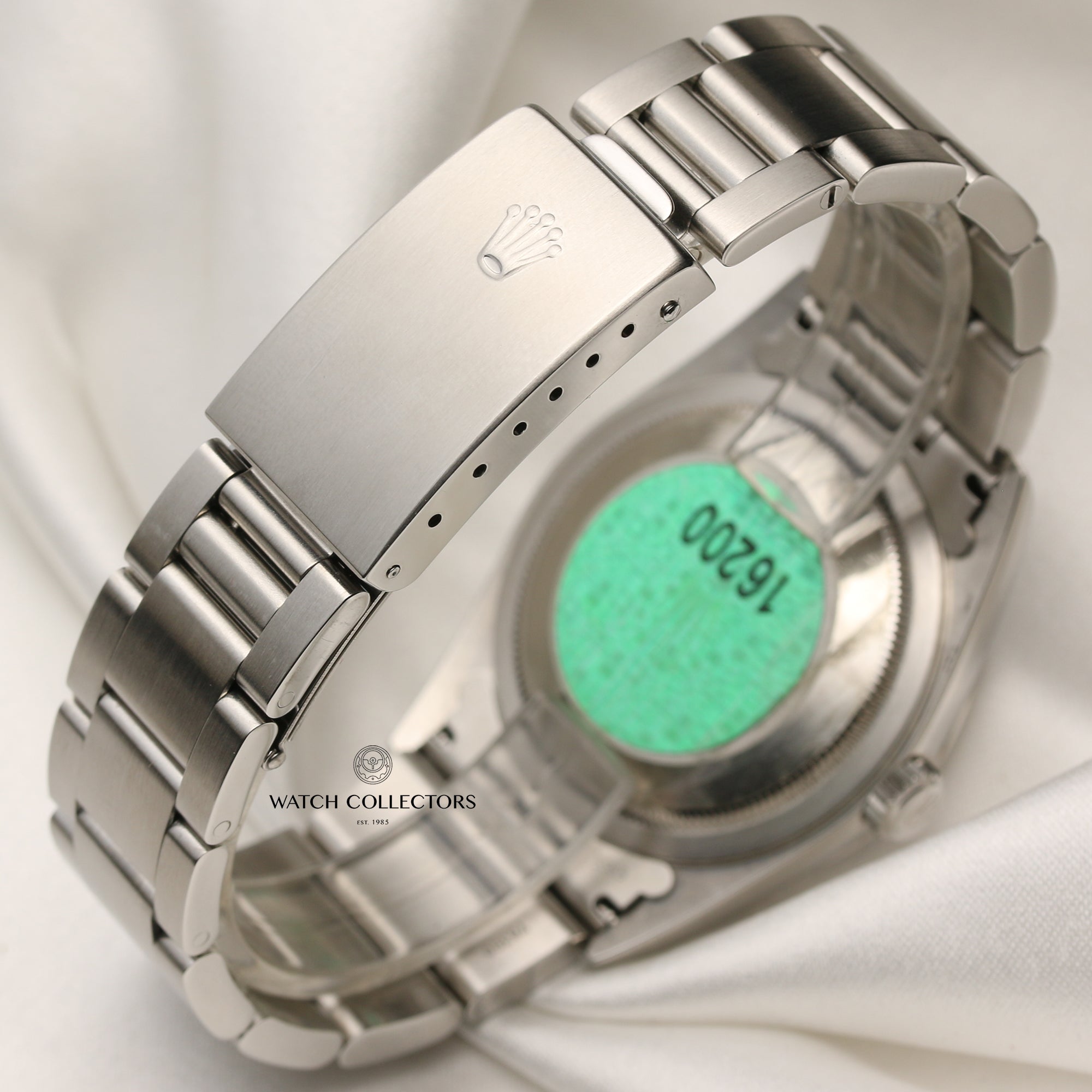 Rolex DateJust 16200 Stainless Steel Blue Dial Second Hand Watch Collectors 5