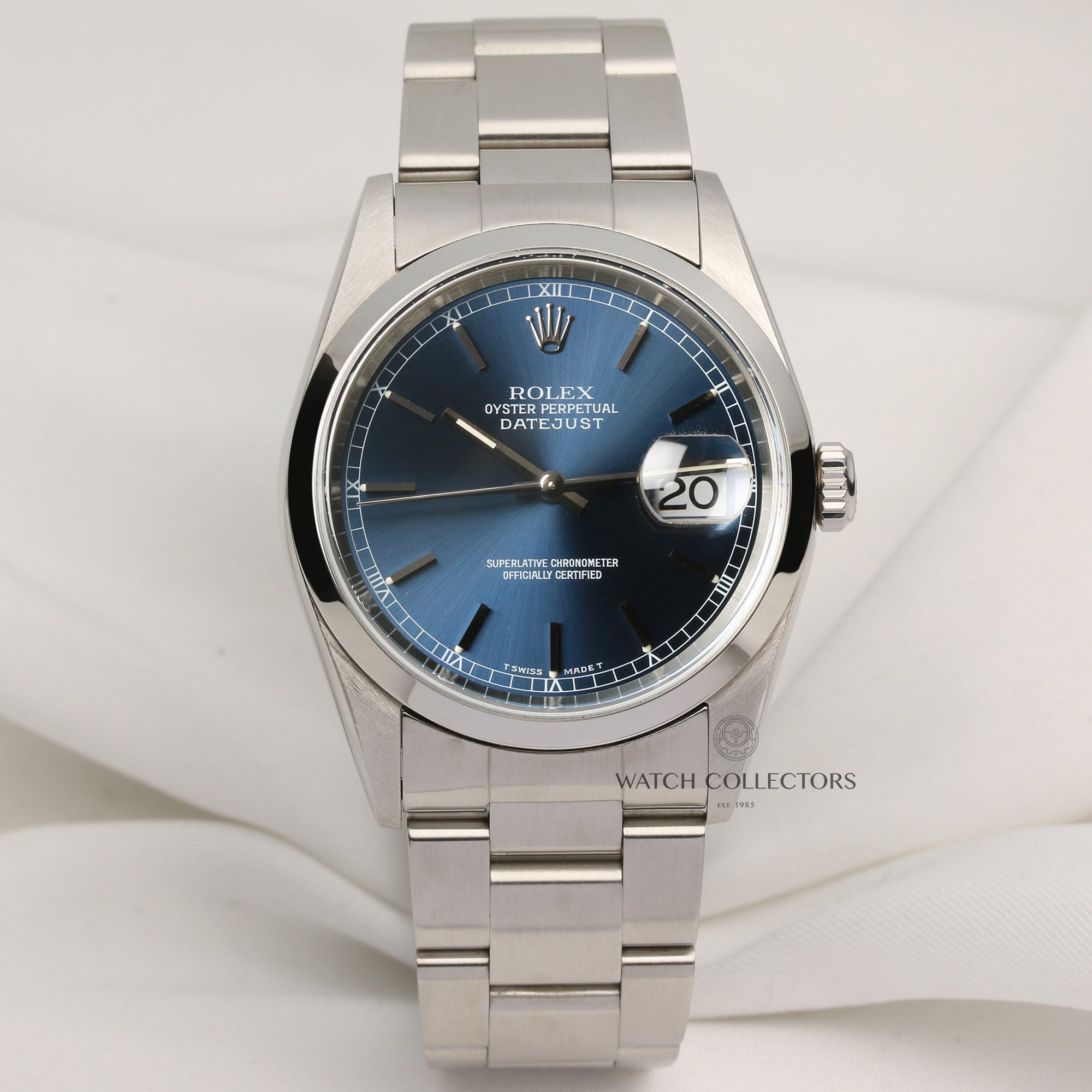 Rolex-DateJust-16200-Stainless-Steel-Second-Hand-Watch-Collectors-1