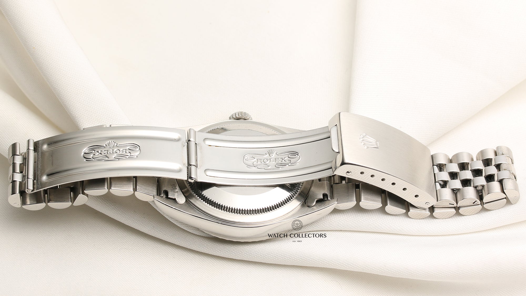 Rolex DateJust 16220 Engine Turned Bezel Stainless Steel Second Hand Watch Collectors 8