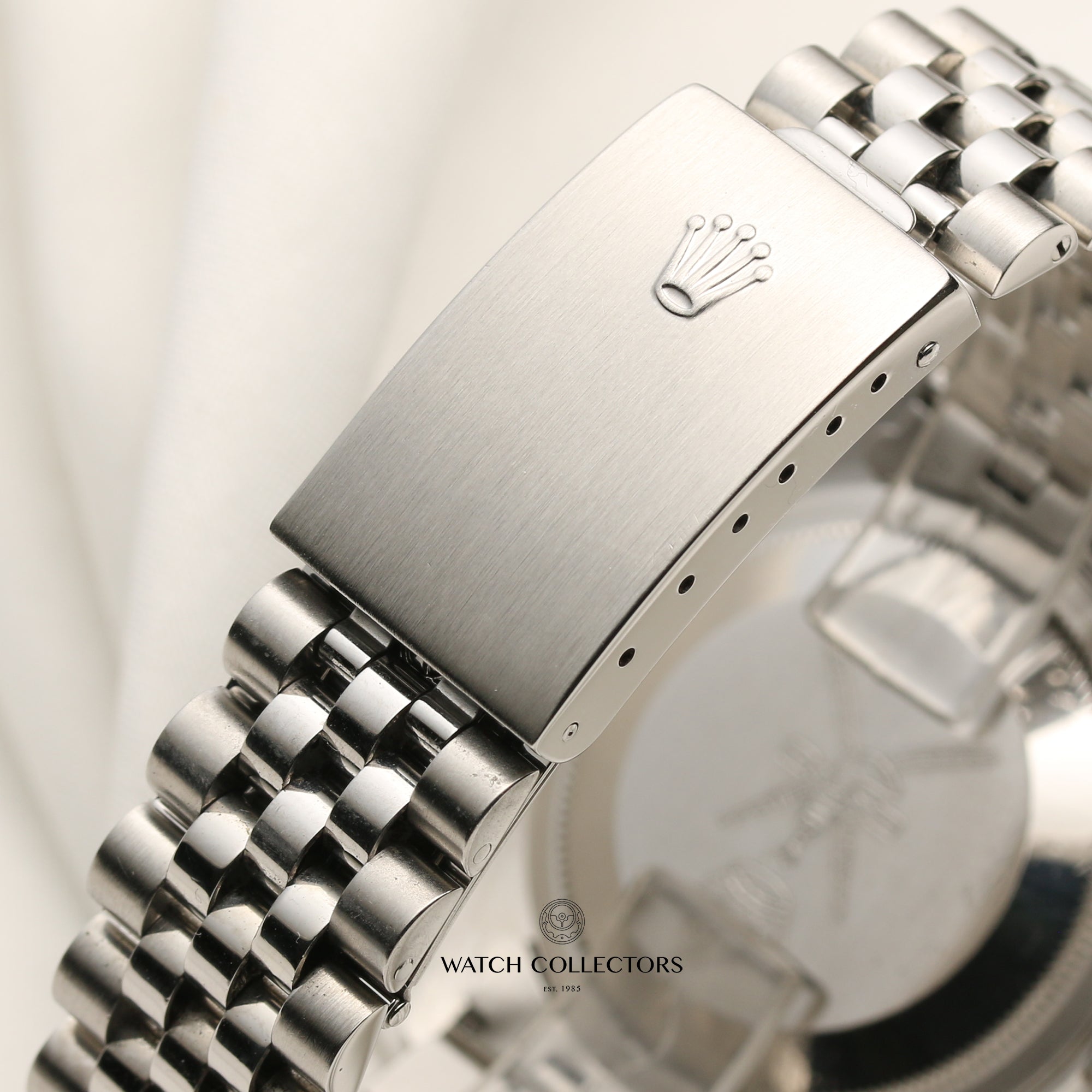 Rolex DateJust 16220 Engine Turned Bezel Stainless Steel Second Hand Watch Collectors 9