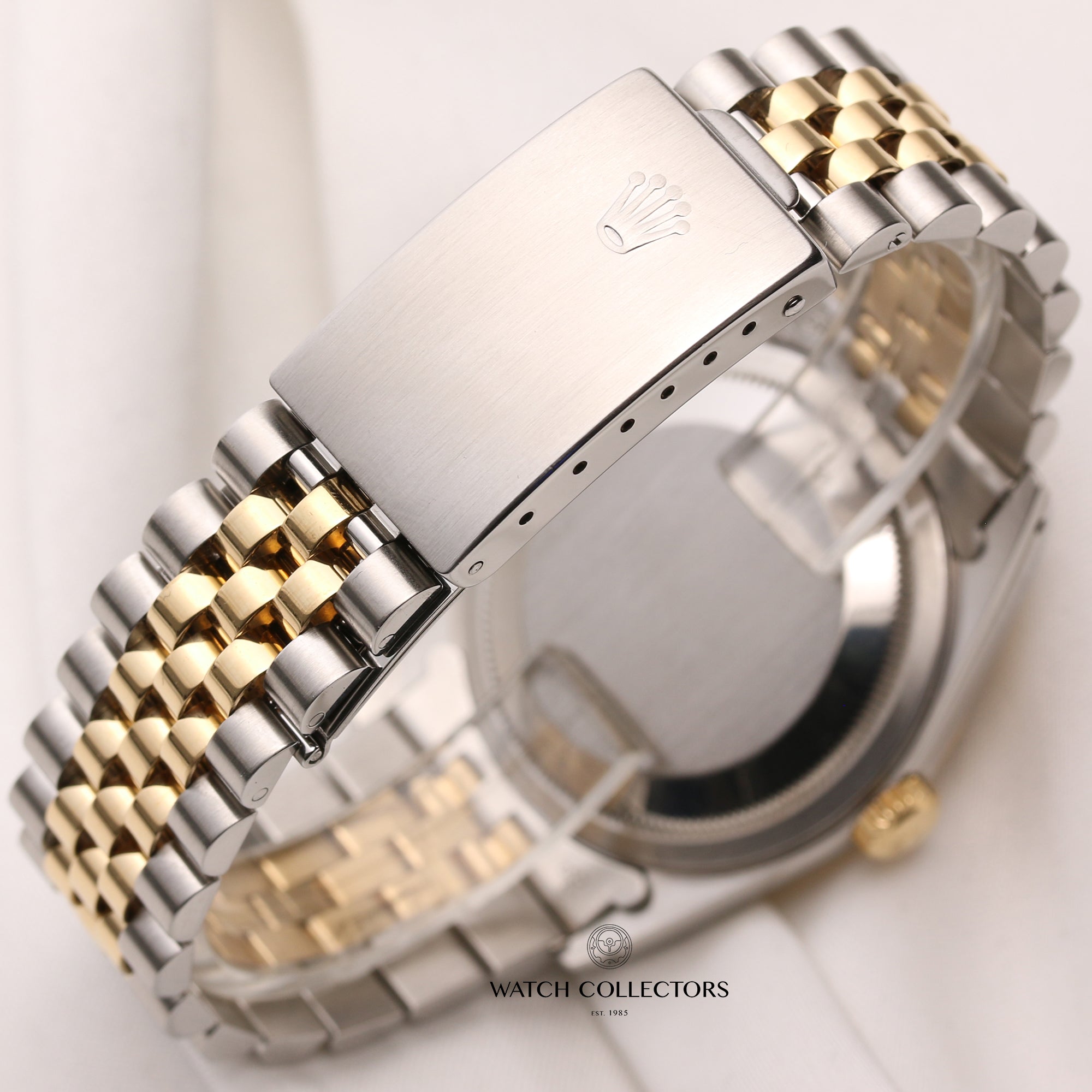 Rolex-DateJust-16233-Steel-Gold-Champagne-Diamond-Dial-R67-Second-Hand-Watch-Collectors-5