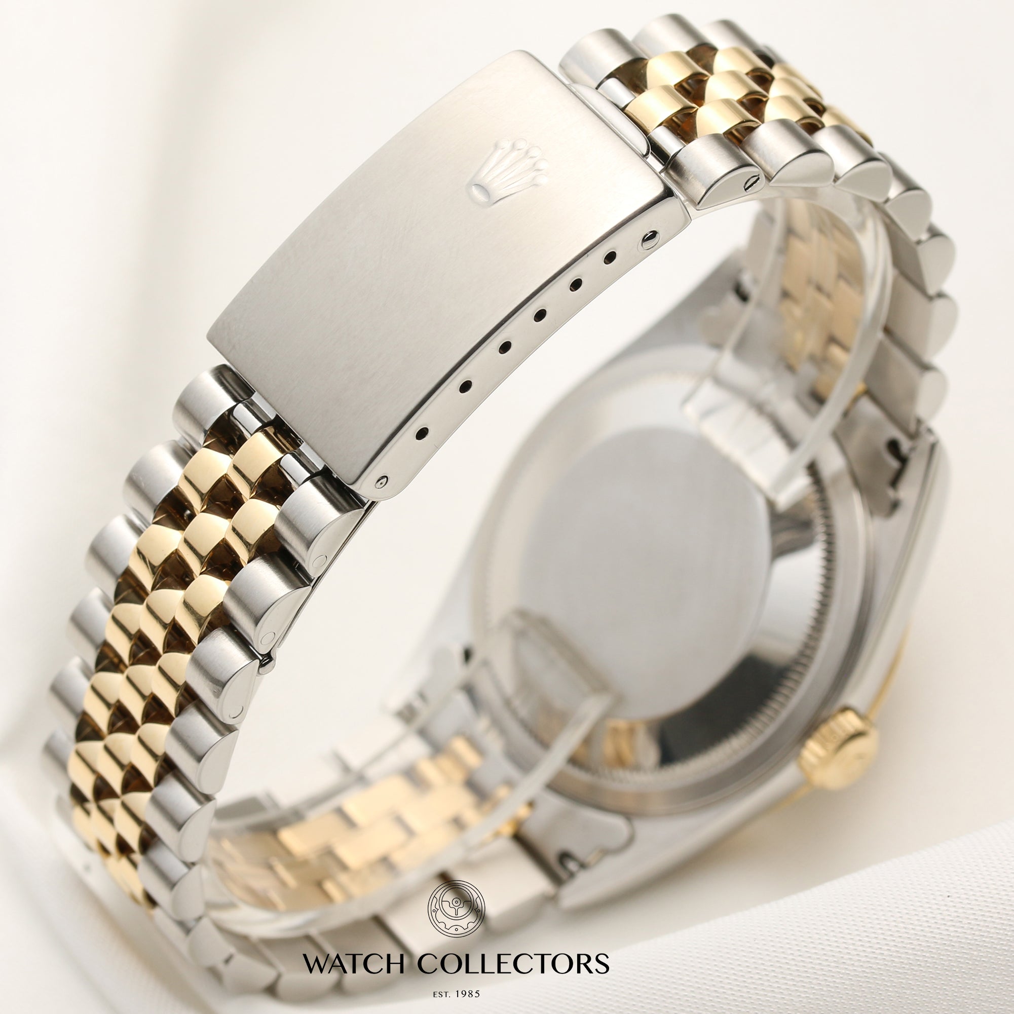 Rolex DateJust 16233 Steel & Gold Champagne Diamond Dial Second Hand Watch Collectors 5