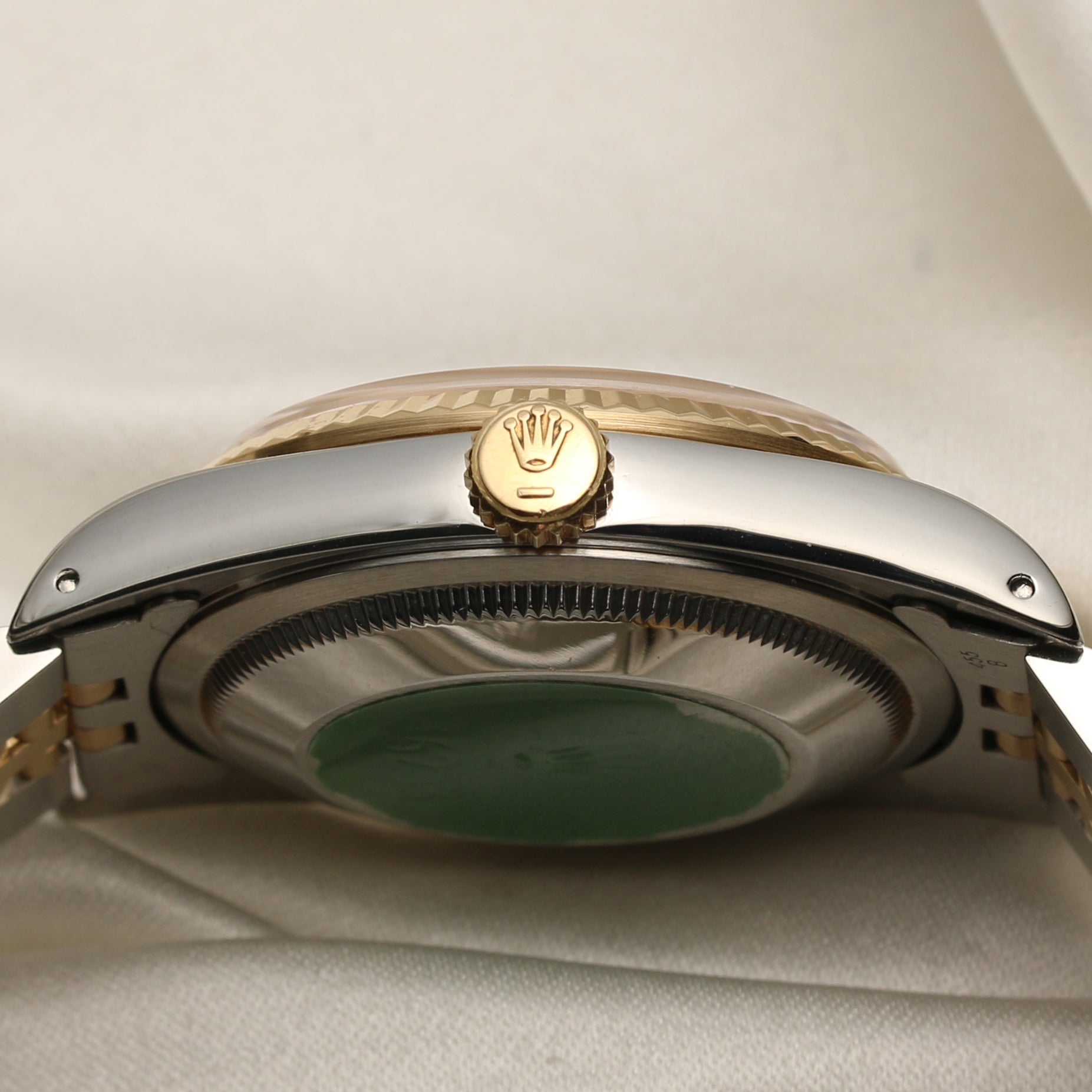 Rolex DateJust 16233 Steel & Gold Champagne Diamond Dial Second Hand Watch Collectors 5