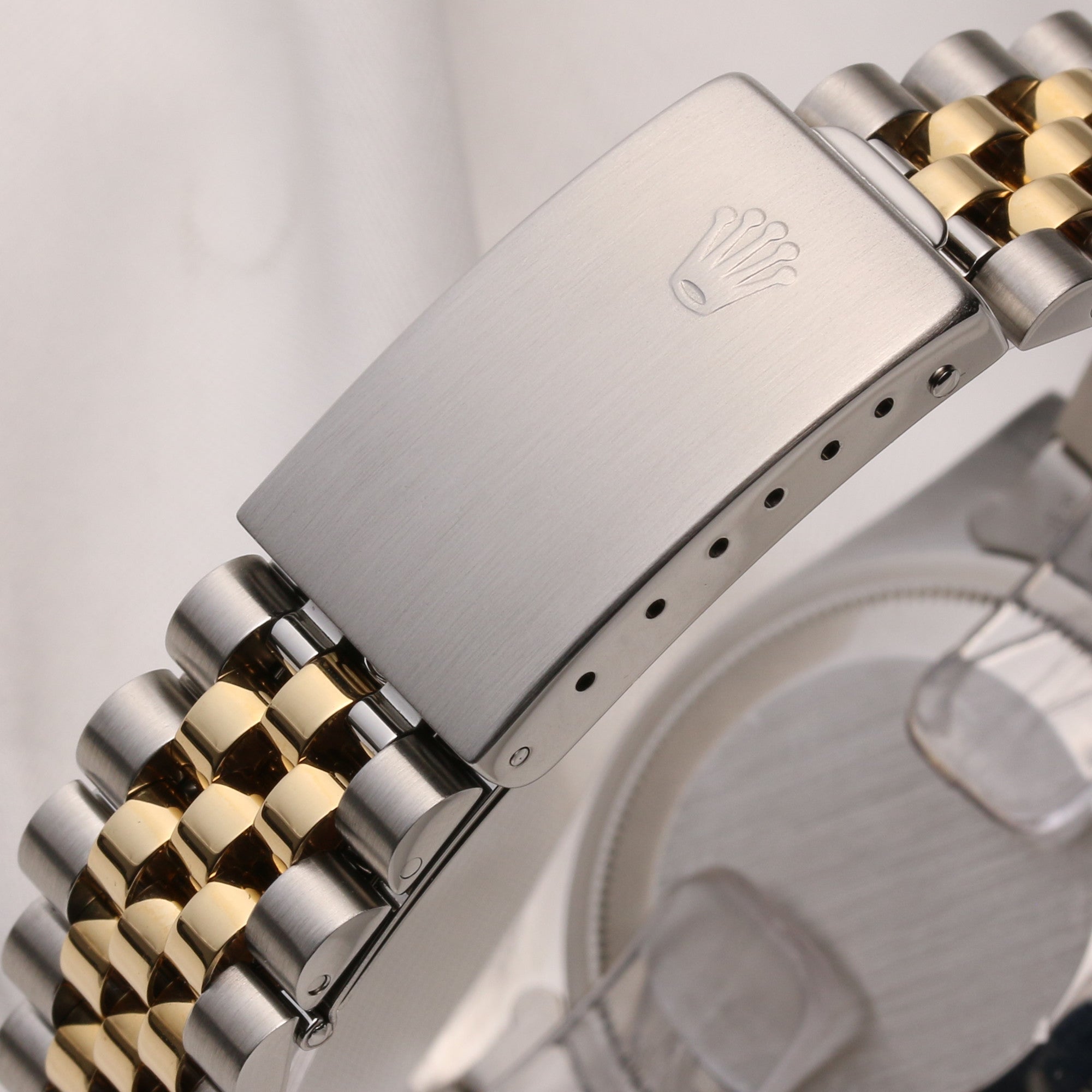 Rolex DateJust 16233 Steel & Gold Champagne Diamond Dial Second Hand Watch Collectors 6